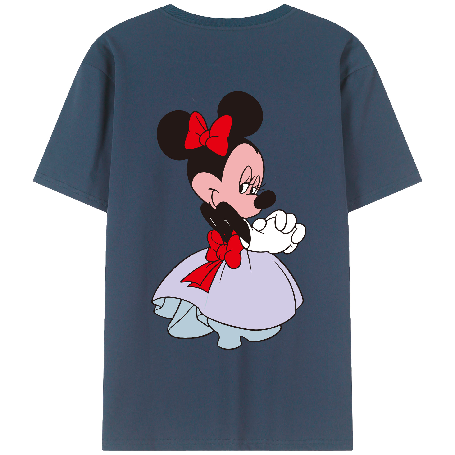 （画像用） ミッキーマウス Mickey Mouse レディース半袖Tシャツ(バックプリント)