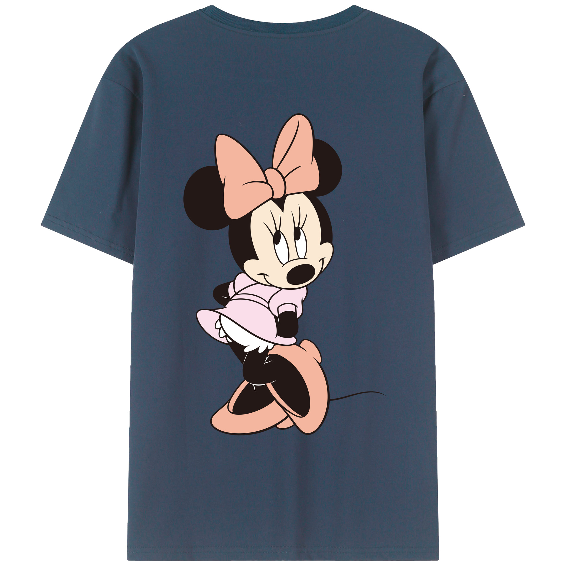 （画像用） ミッキーマウス Mickey Mouse レディース半袖Tシャツ(バックプリント)