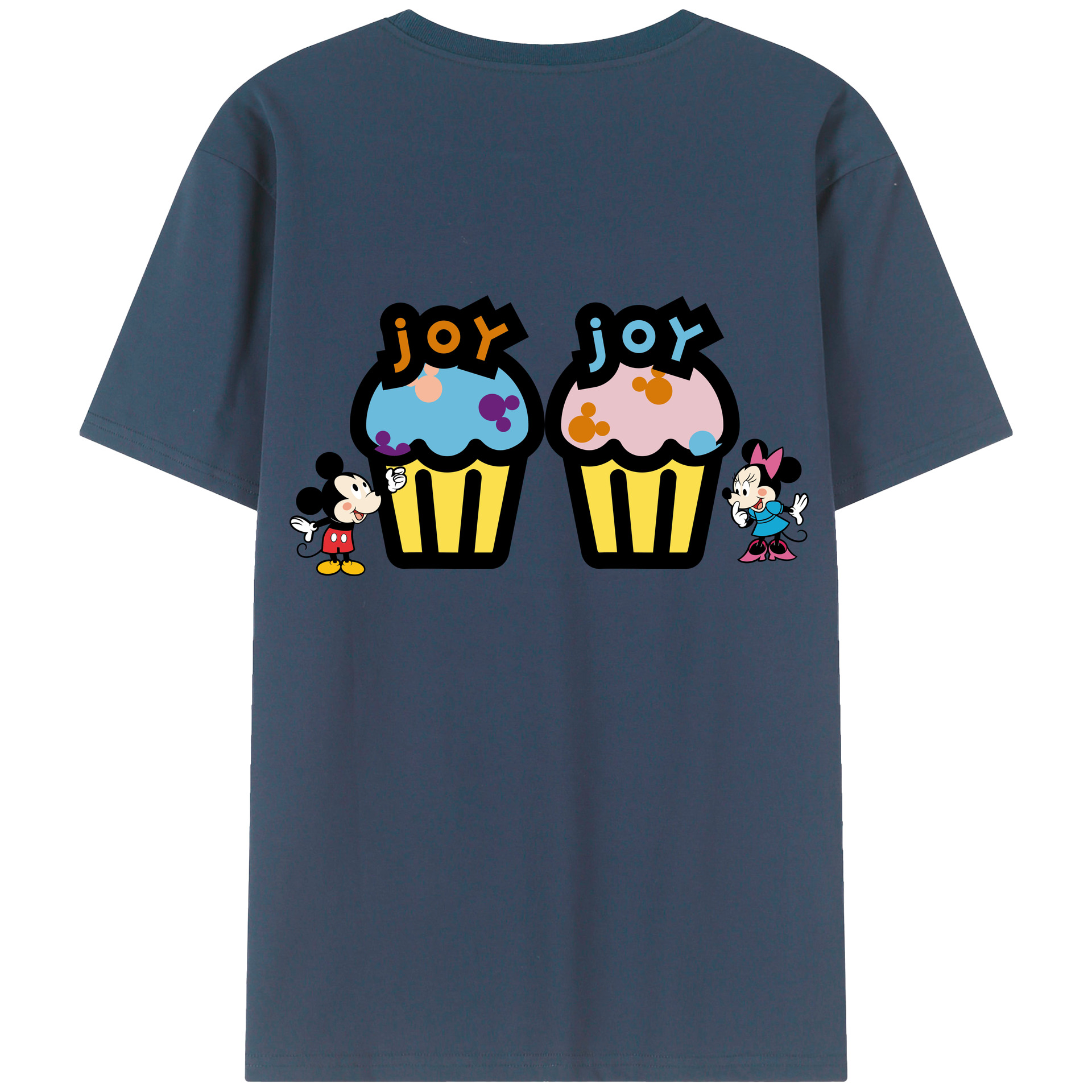 ミッキーマウス Mickey Mouse レディース半袖Tシャツ(バックプリント)