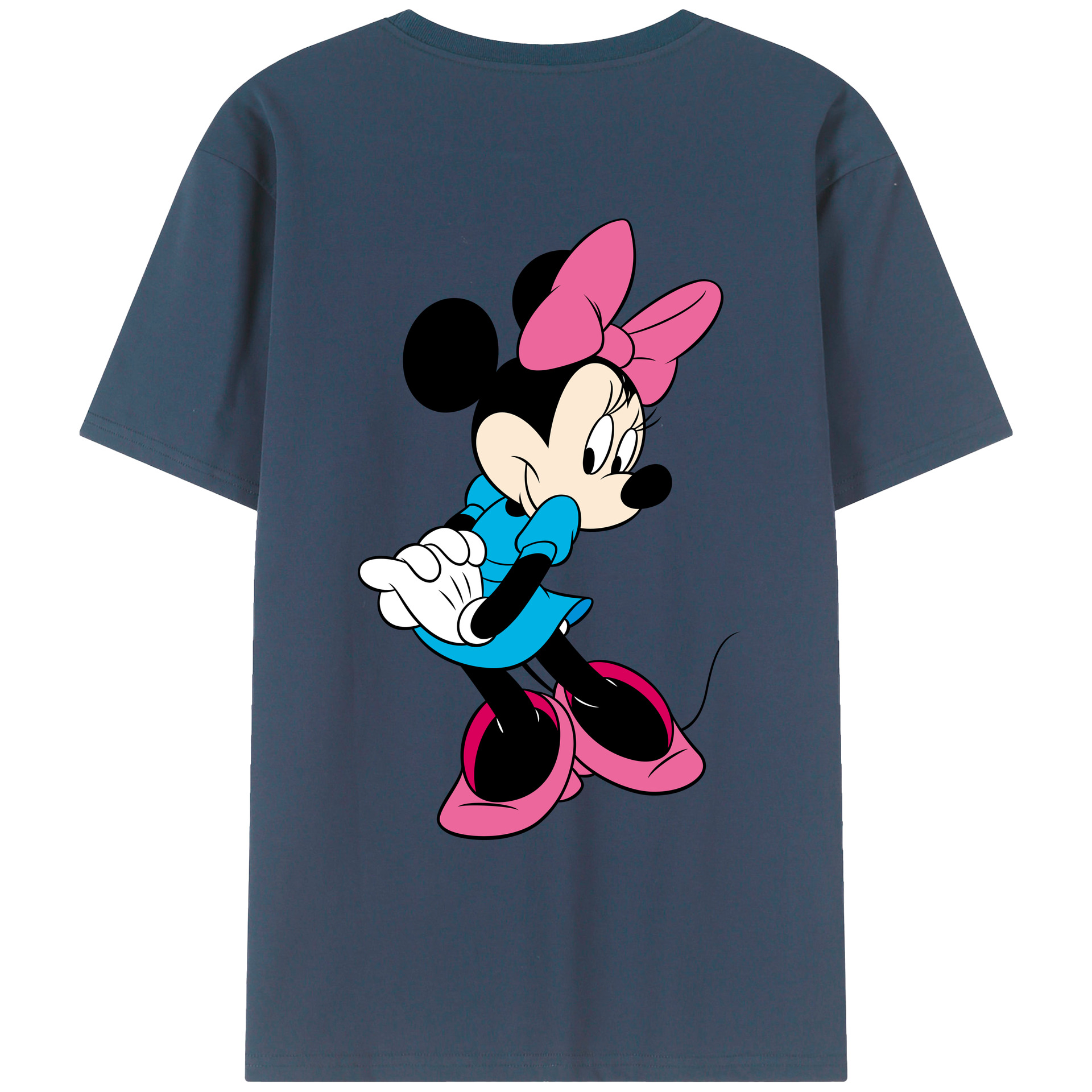 （画像用） ミッキーマウス Mickey Mouse レディース半袖Tシャツ(バックプリント)