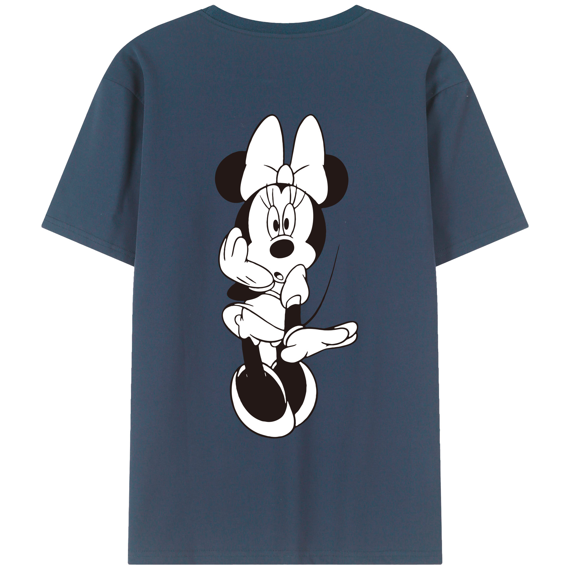 （画像用） ミッキーマウス Mickey Mouse レディース半袖Tシャツ(バックプリント)