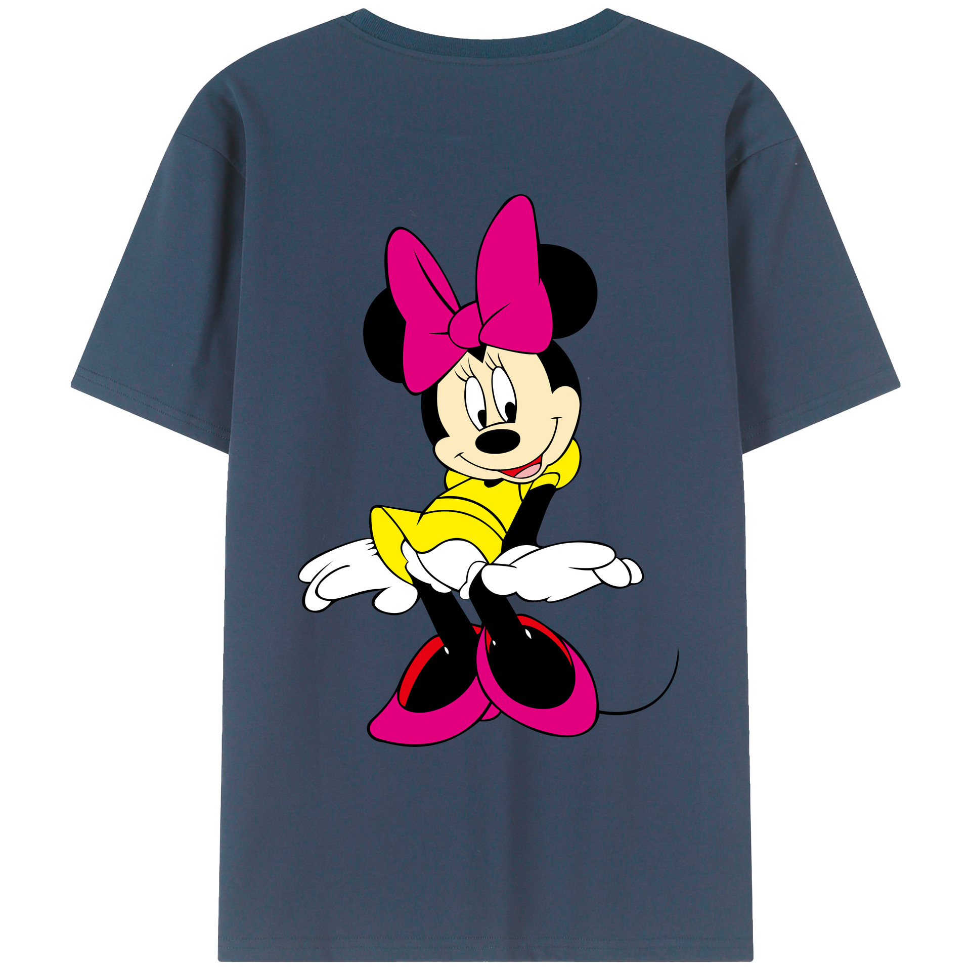 （画像用） ミッキーマウス Mickey Mouse レディース半袖Tシャツ(バックプリント)