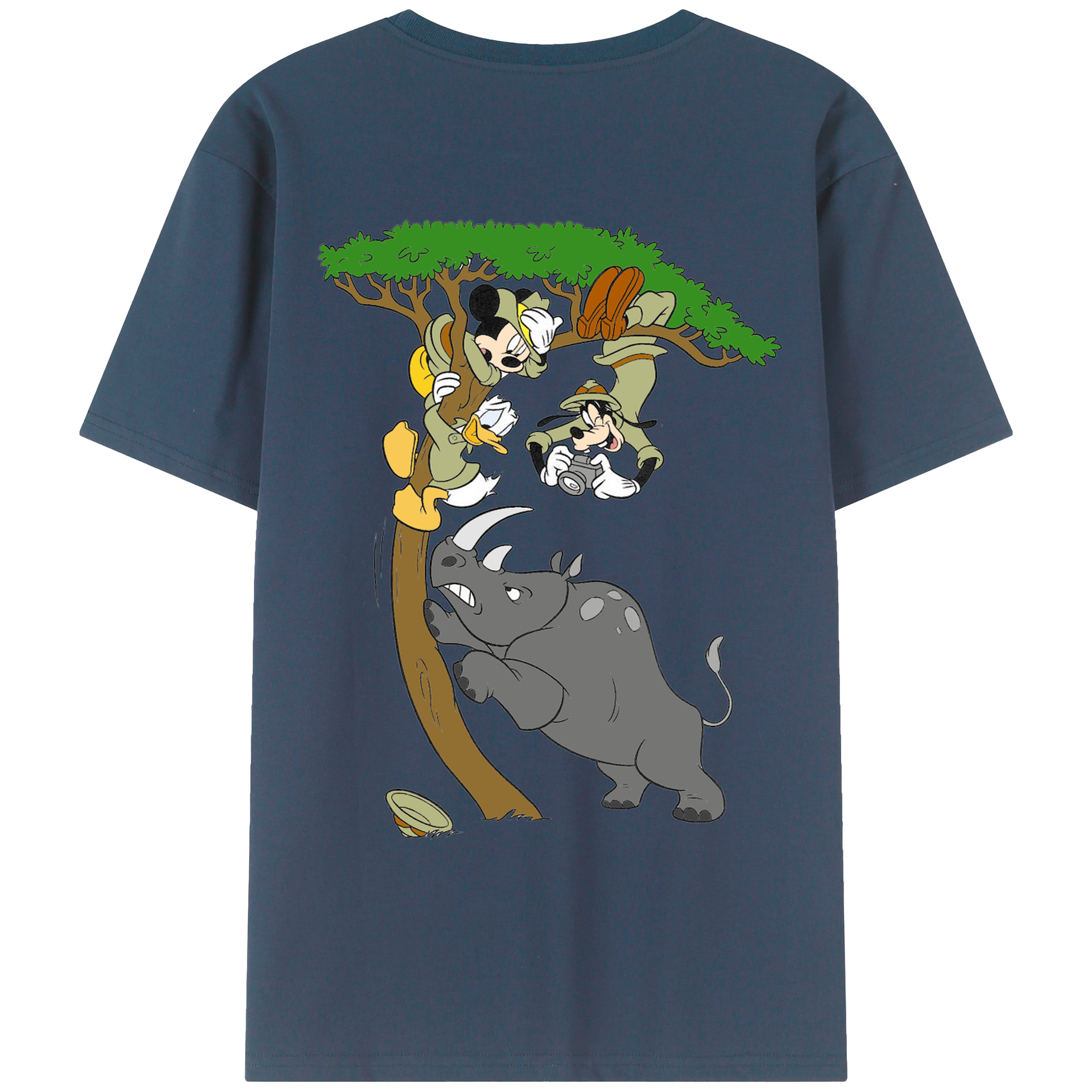 （画像用） ミッキーマウス Mickey Mouse レディース半袖Tシャツ(バックプリント)