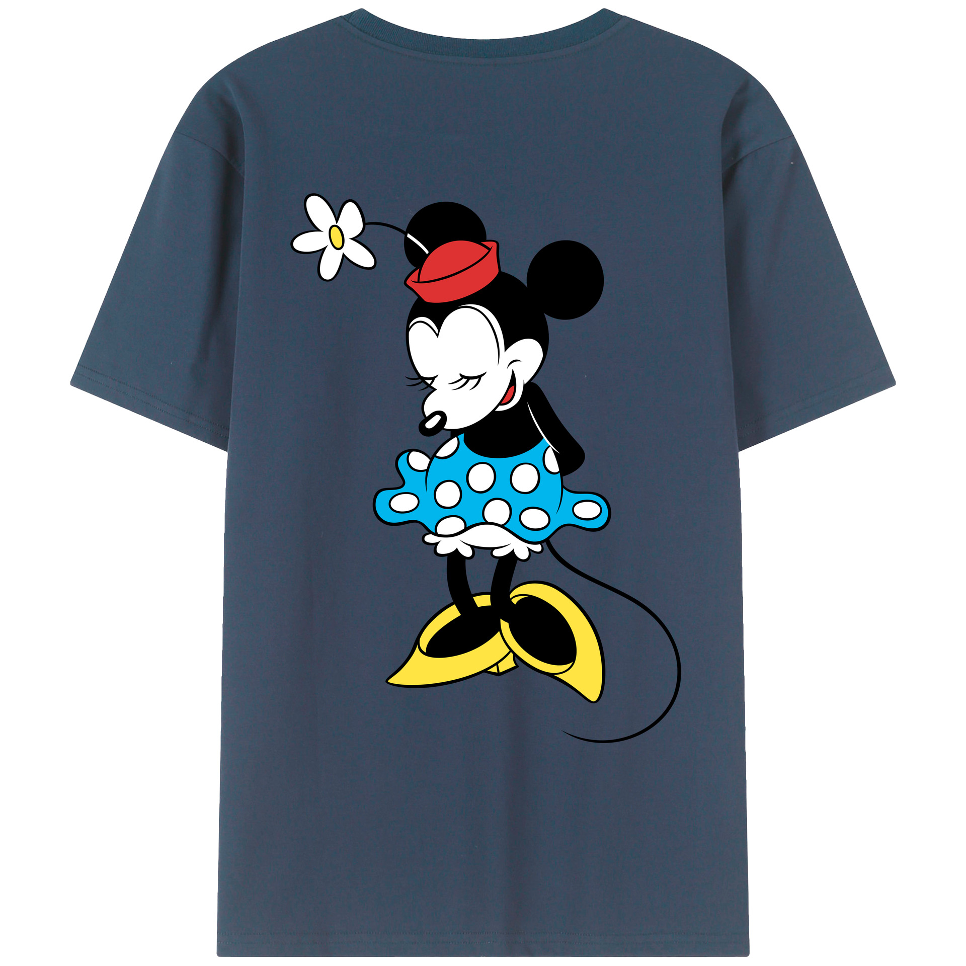 （画像用） ミッキーマウス Mickey Mouse レディース半袖Tシャツ(バックプリント)