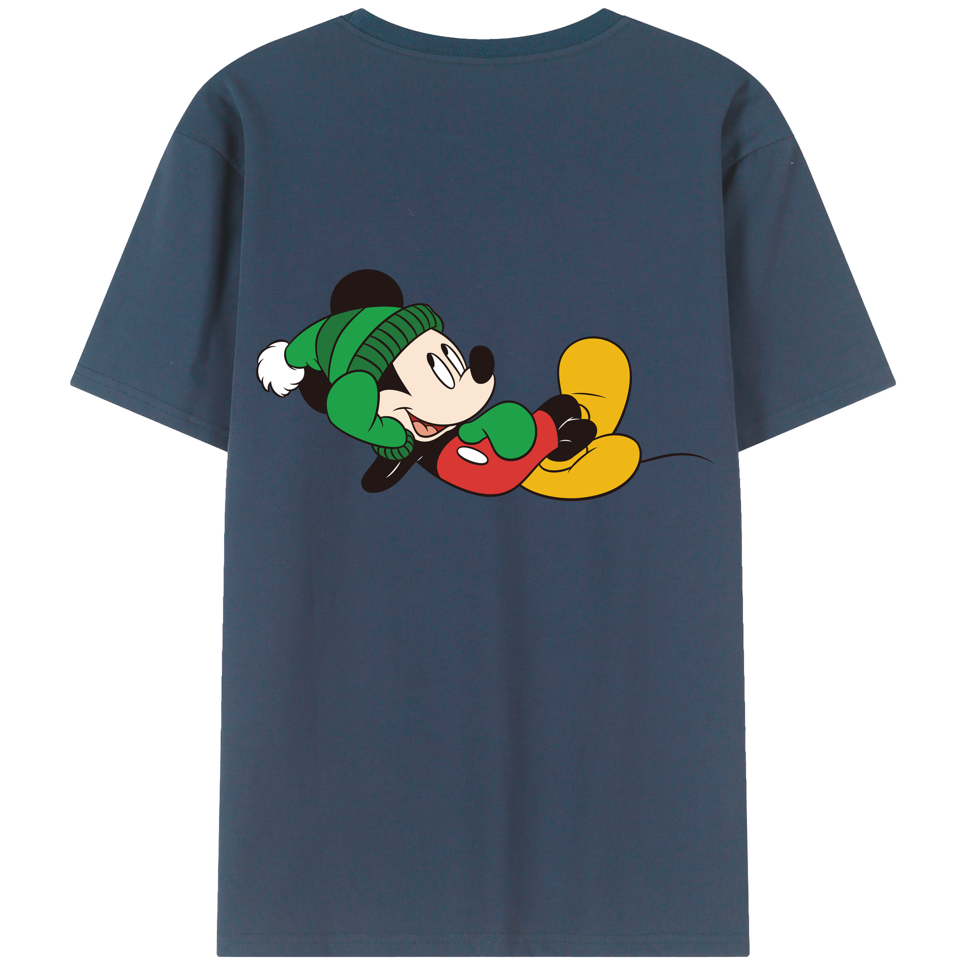 （画像用） ミッキーマウス Mickey Mouse レディース半袖Tシャツ(バックプリント)