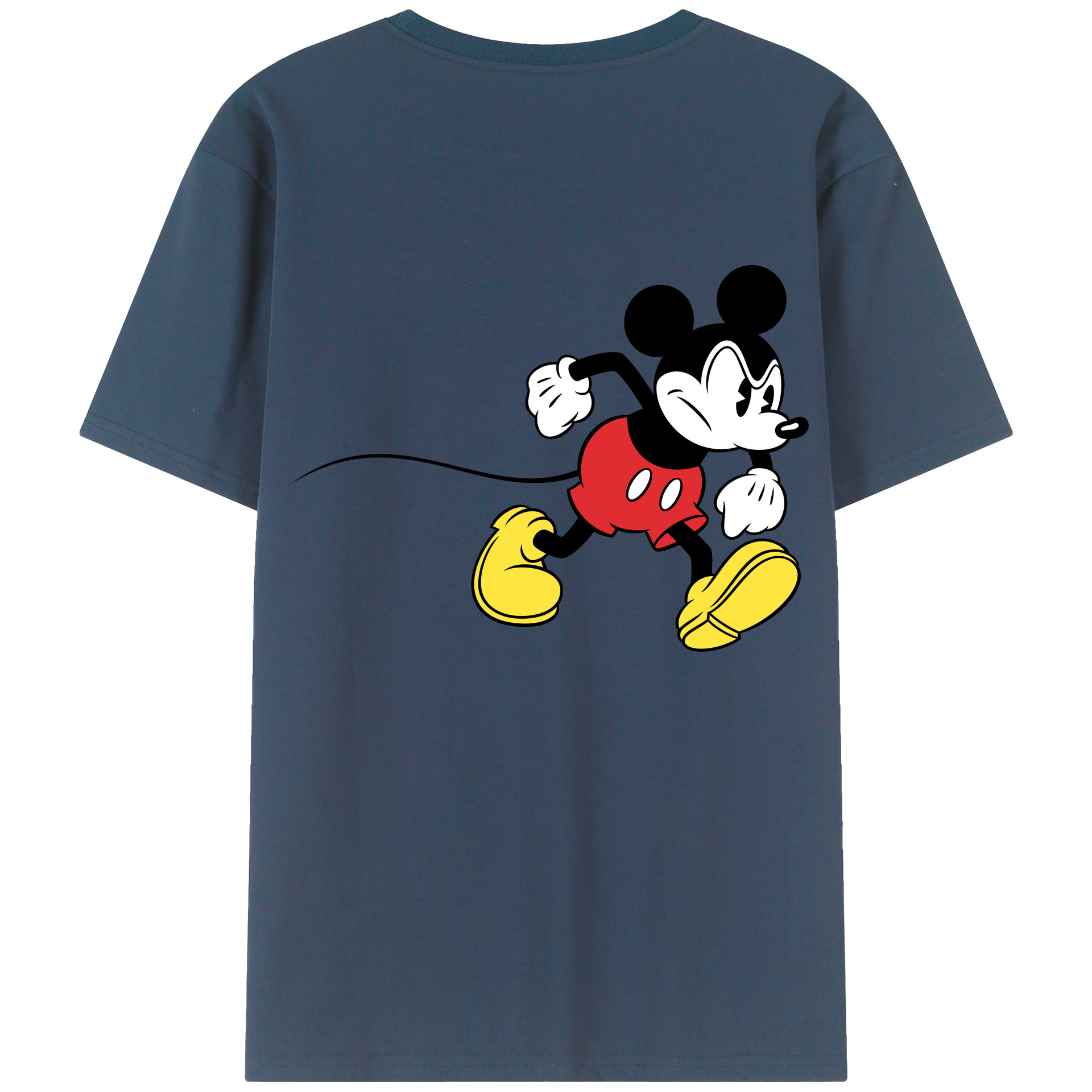 （画像用） ミッキーマウス Mickey Mouse レディース半袖Tシャツ(バックプリント)