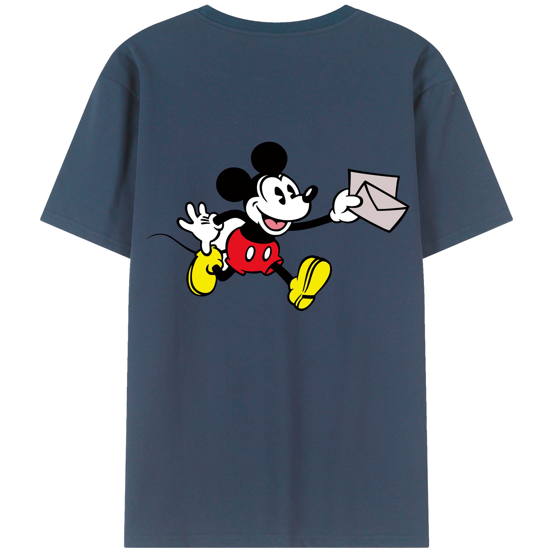 （画像用） ミッキーマウス Mickey Mouse レディース半袖Tシャツ(バックプリント)