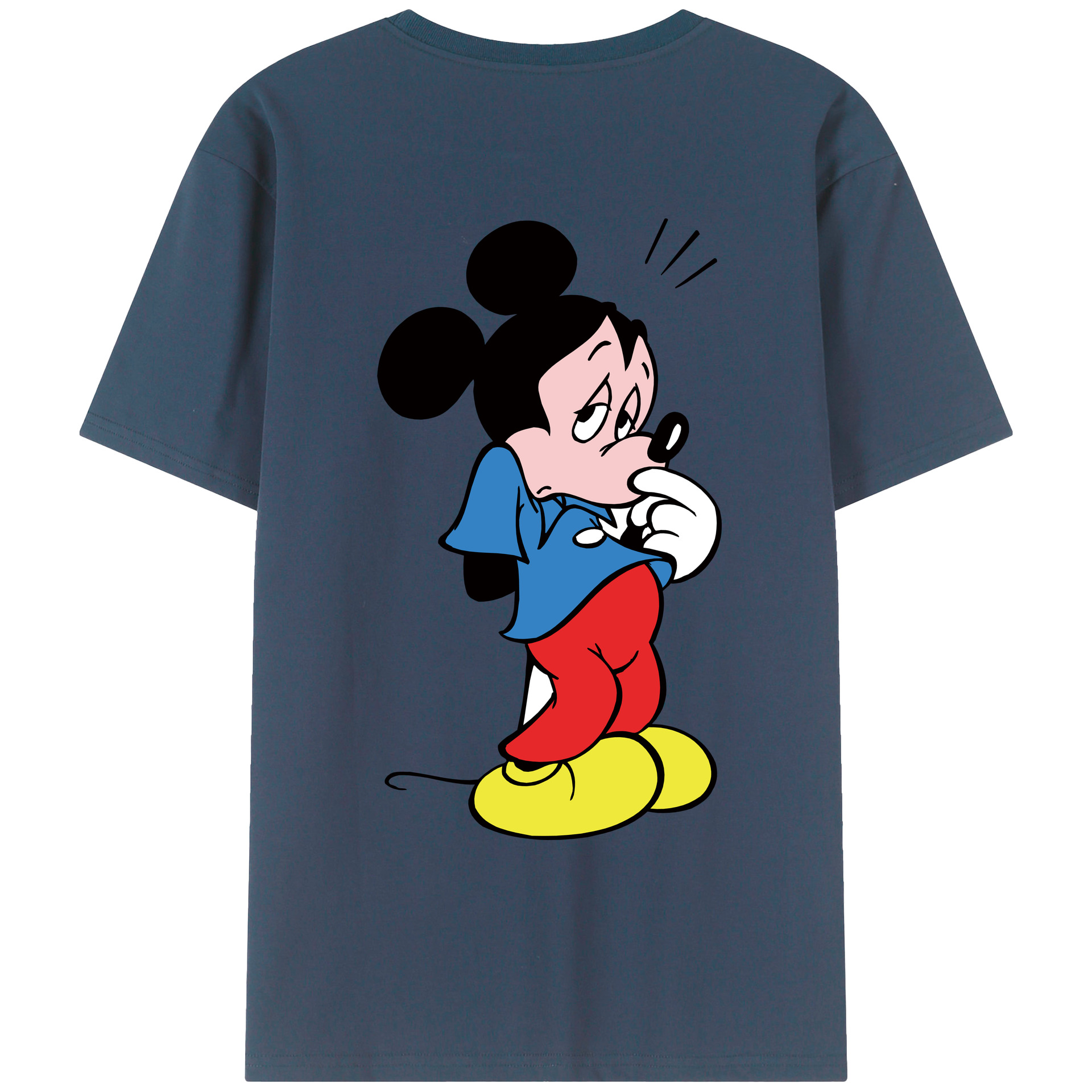 （画像用） ミッキーマウス Mickey Mouse レディース半袖Tシャツ(バックプリント)