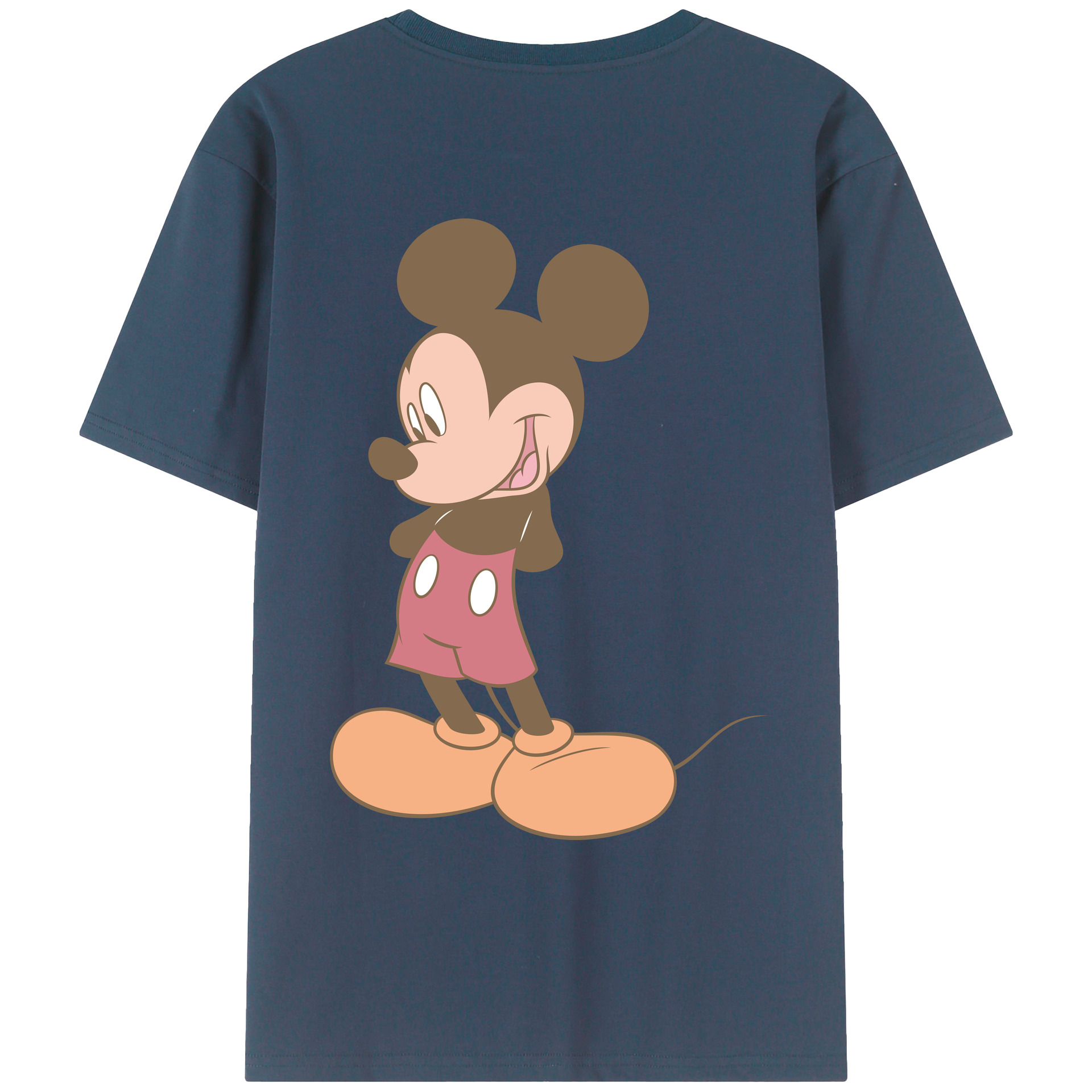 （画像用） ミッキーマウス Mickey Mouse レディース半袖Tシャツ(バックプリント)
