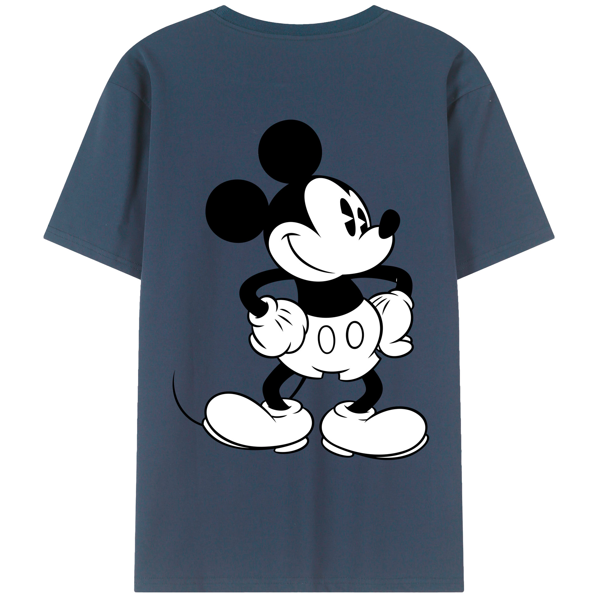 （画像用） ミッキーマウス Mickey Mouse レディース半袖Tシャツ(バックプリント)
