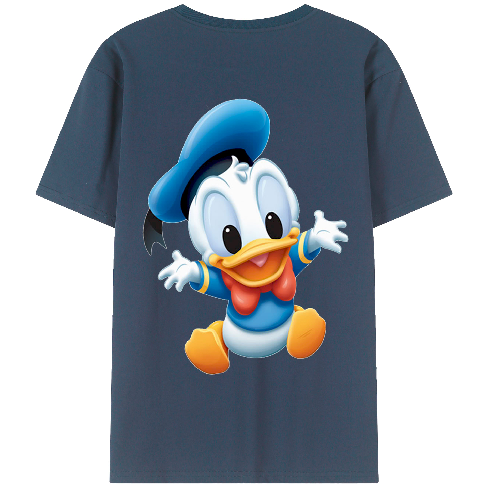 （画像用） ミッキーマウス Mickey Mouse レディース半袖Tシャツ(バックプリント)
