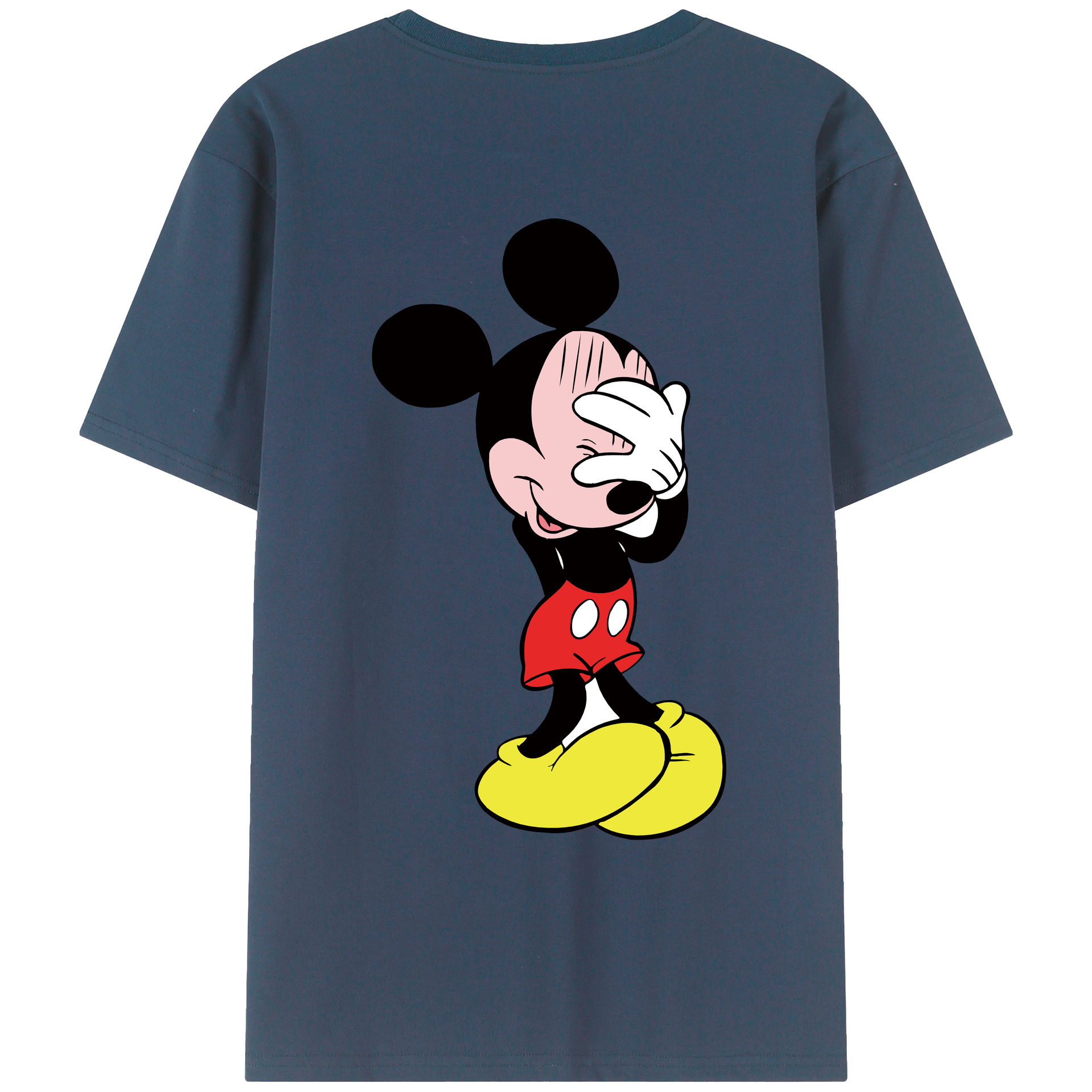 （画像用） ミッキーマウス Mickey Mouse レディース半袖Tシャツ(バックプリント)