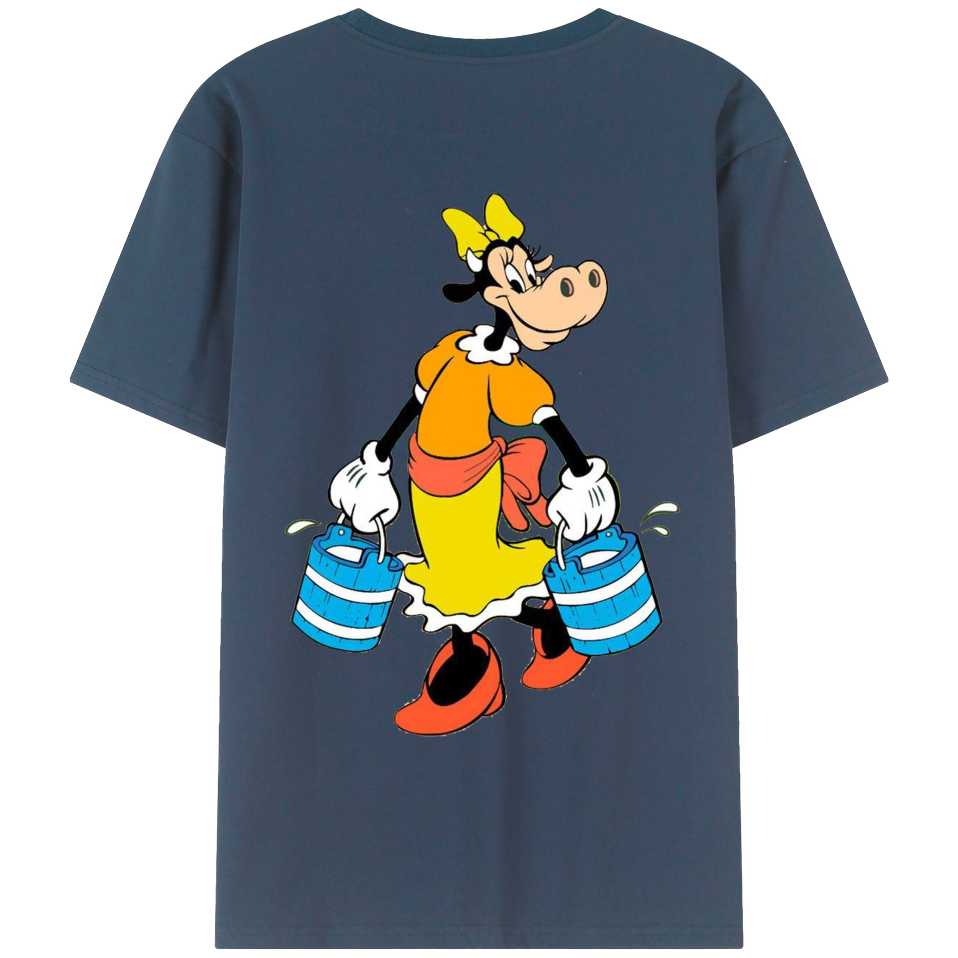 （画像用） ミッキーマウス Mickey Mouse レディース半袖Tシャツ(バックプリント)