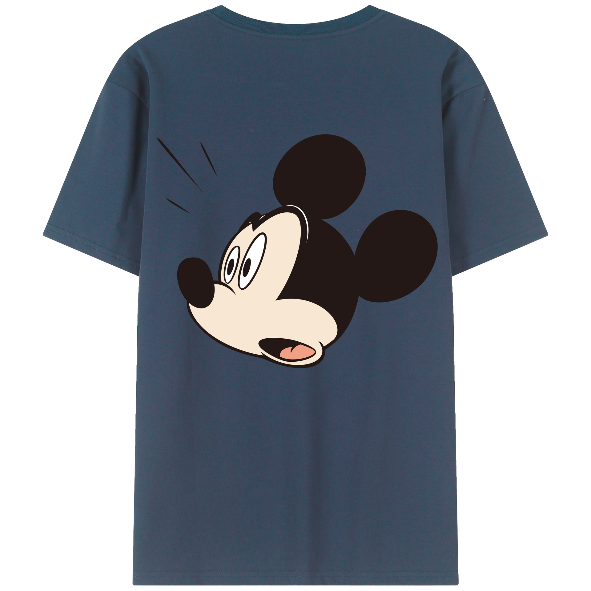 （画像用） ミッキーマウス Mickey Mouse レディース半袖Tシャツ(バックプリント)