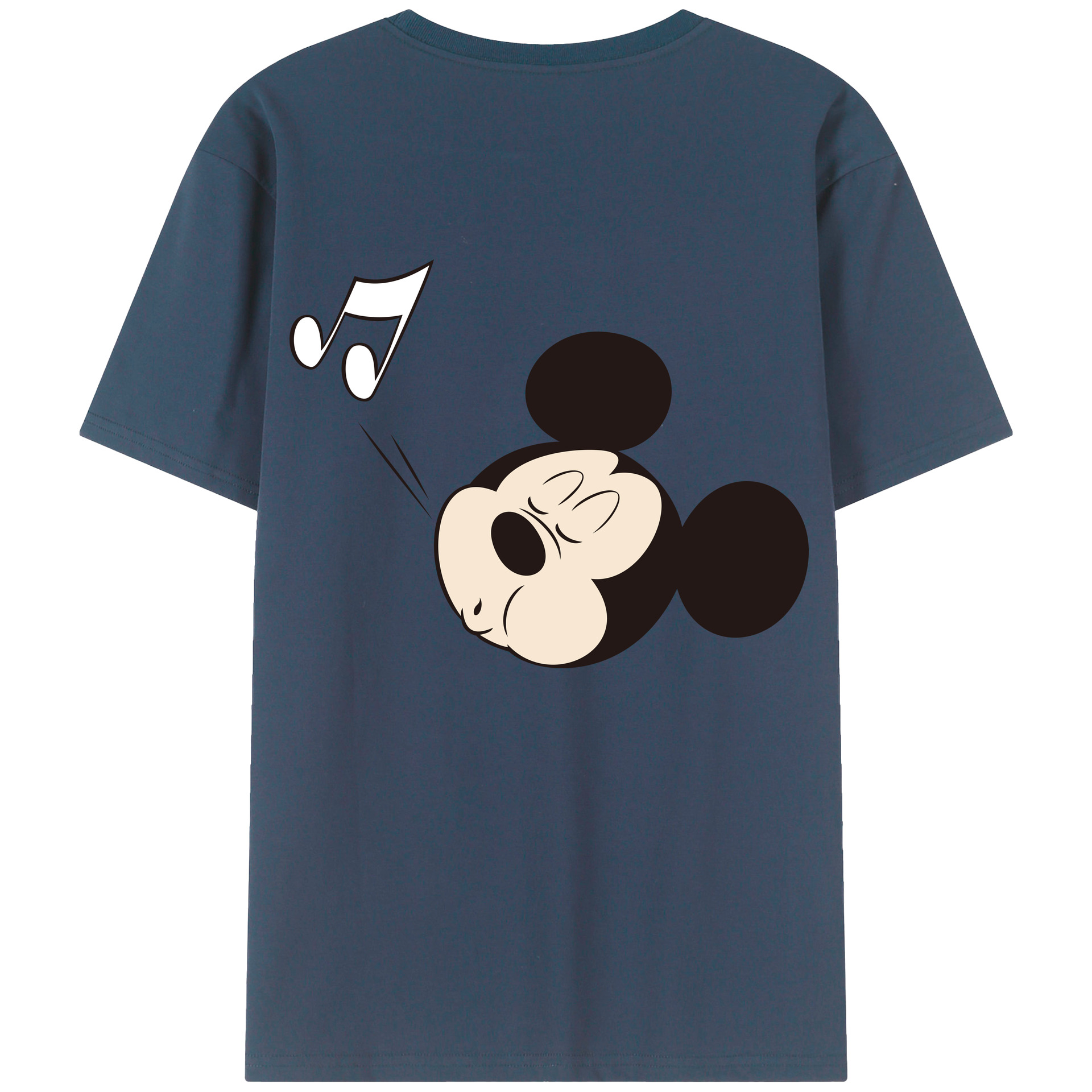（画像用） ミッキーマウス Mickey Mouse レディース半袖Tシャツ(バックプリント)