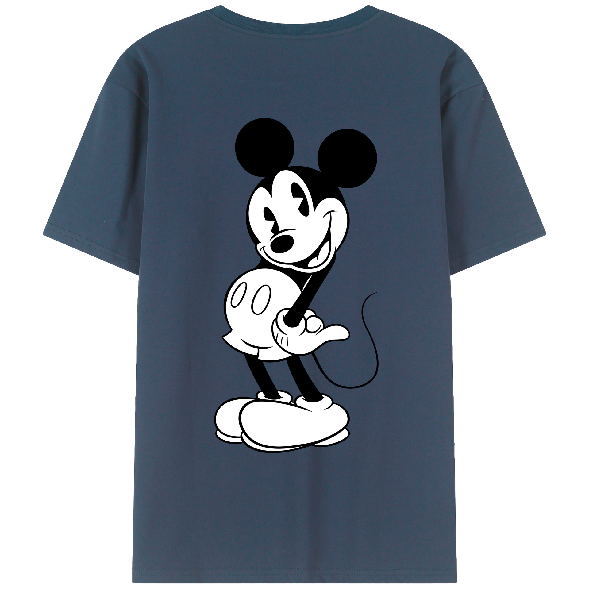 （画像用） ミッキーマウス Mickey Mouse レディース半袖Tシャツ(バックプリント)