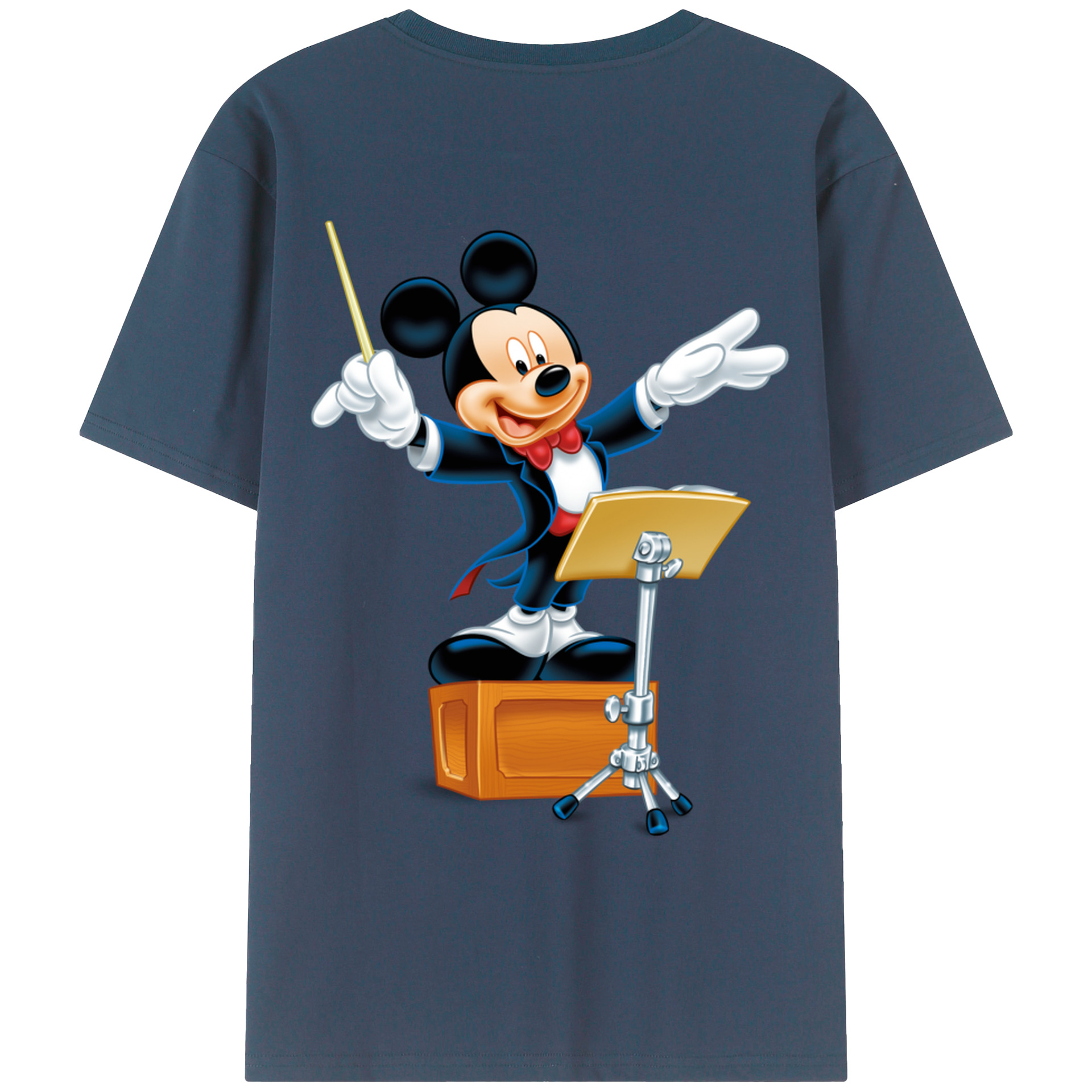 （画像用） ミッキーマウス Mickey Mouse レディース半袖Tシャツ(バックプリント)