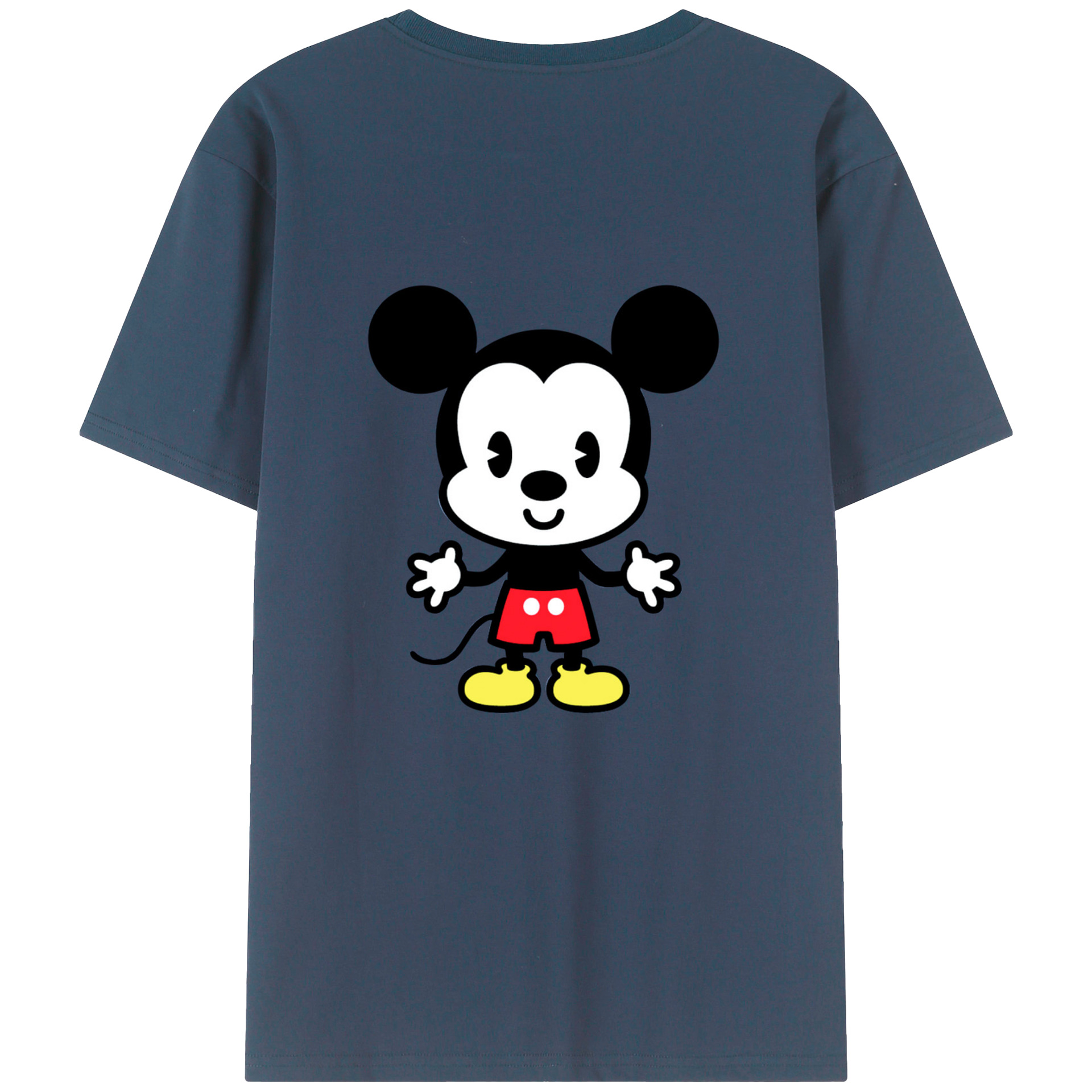 （画像用） ミッキーマウス Mickey Mouse レディース半袖Tシャツ(バックプリント)