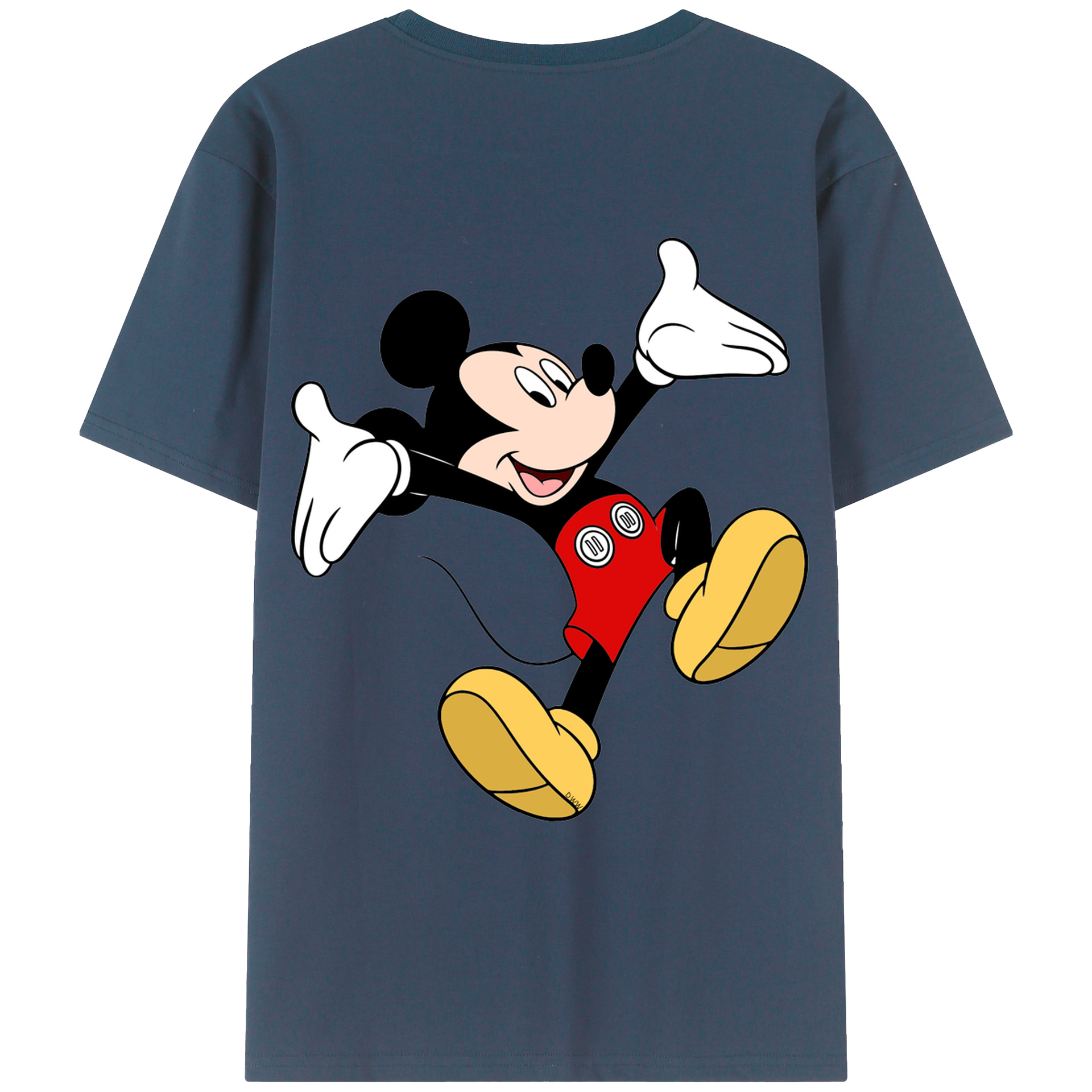 （画像用） ミッキーマウス Mickey Mouse レディース半袖Tシャツ(バックプリント)