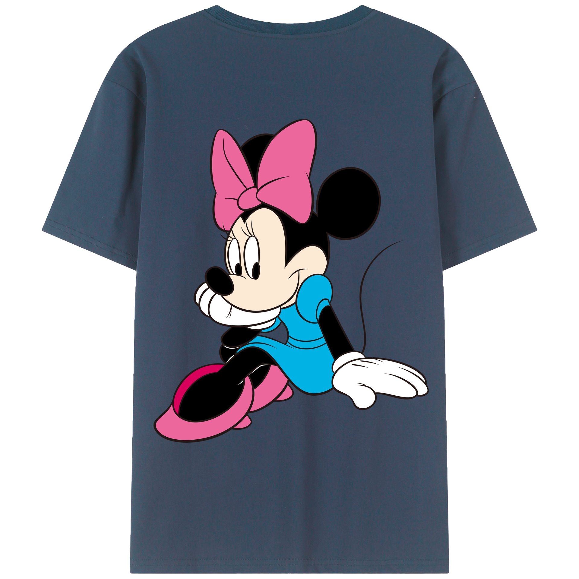 （画像用） ミッキーマウス Mickey Mouse レディース半袖Tシャツ(バックプリント)