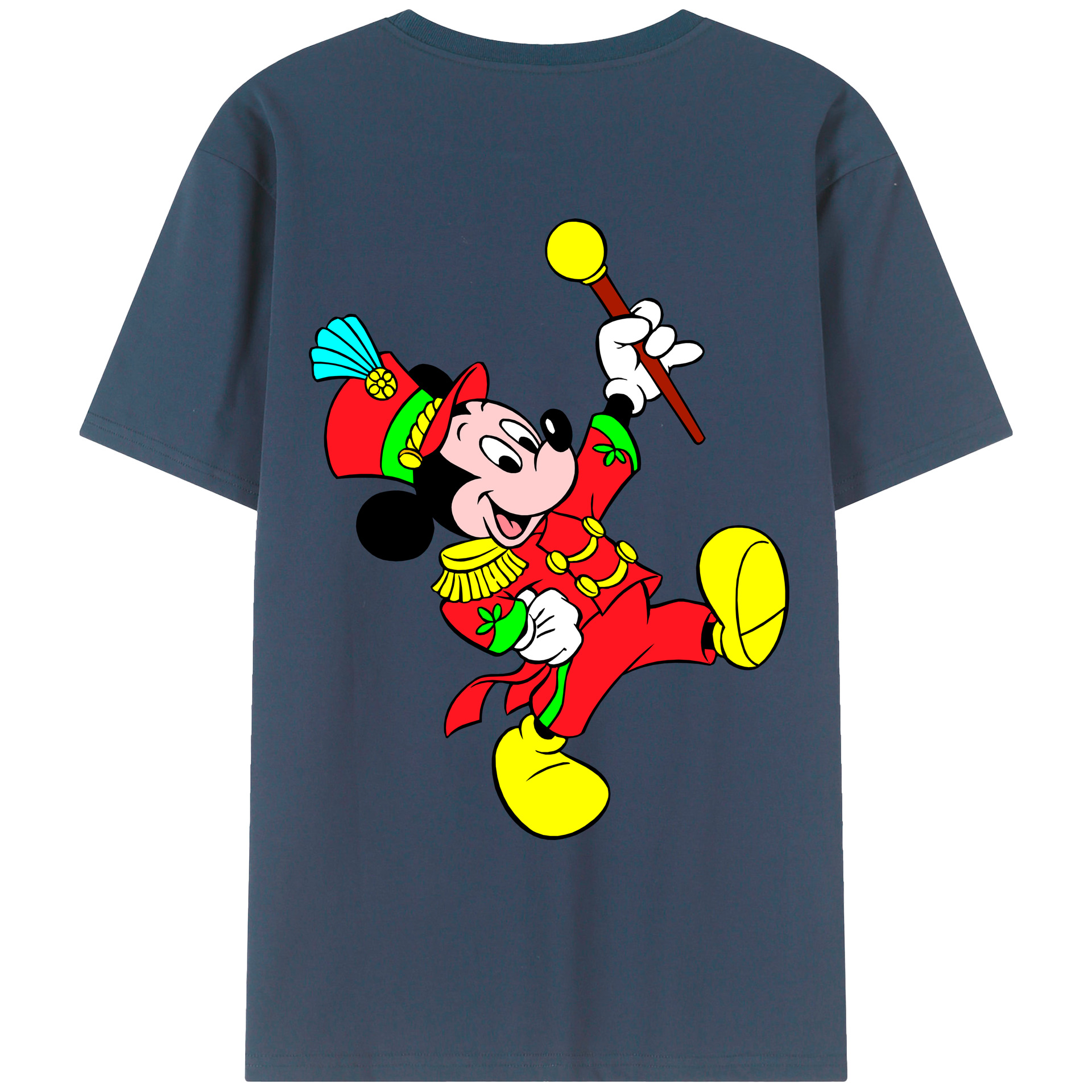 （画像用） ミッキーマウス Mickey Mouse レディース半袖Tシャツ(バックプリント)