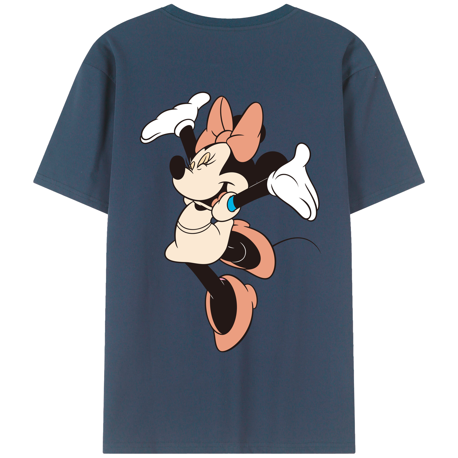 （画像用） ミッキーマウス Mickey Mouse レディース半袖Tシャツ(バックプリント)