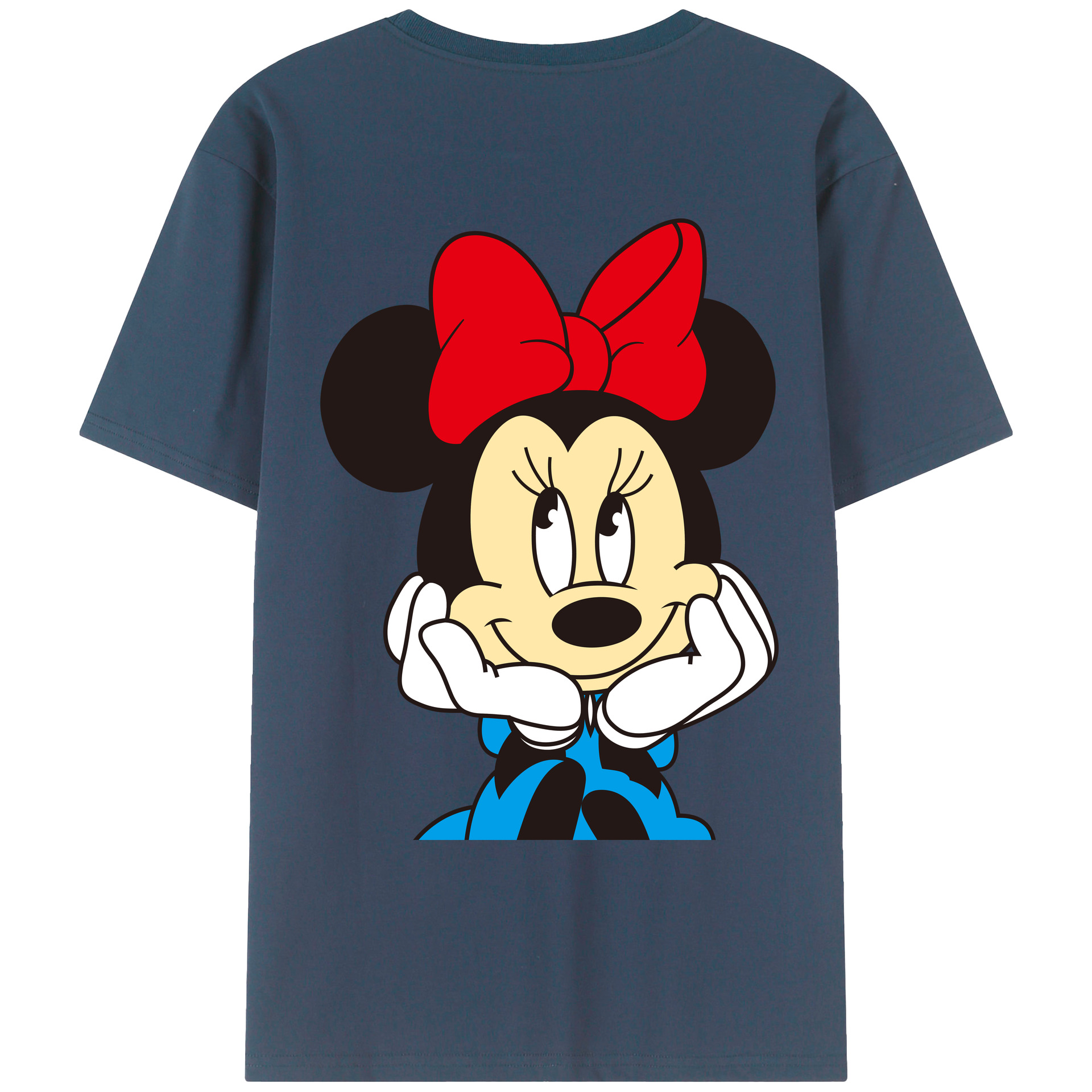 （画像用） ミッキーマウス Mickey Mouse レディース半袖Tシャツ(バックプリント)
