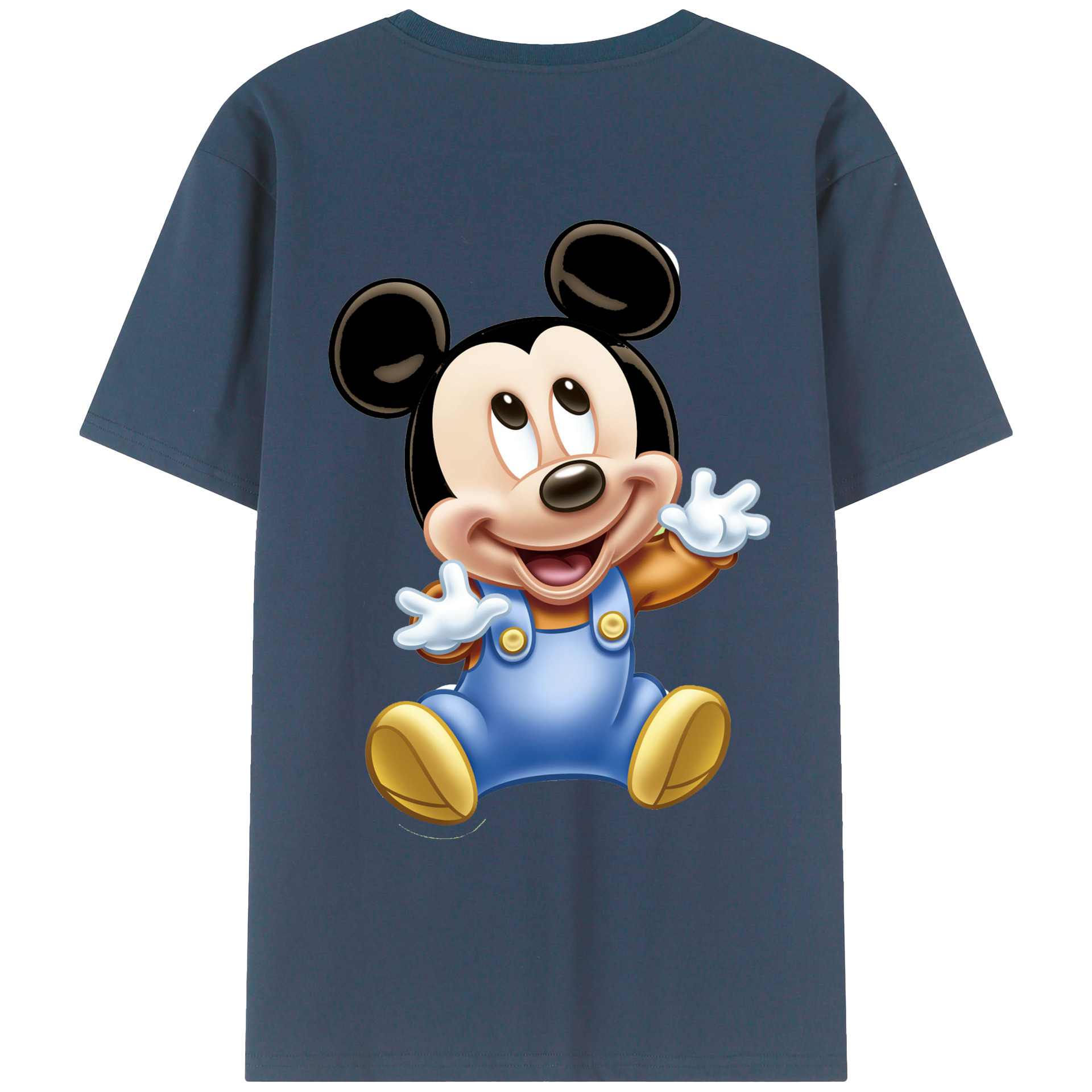 （画像用） ミッキーマウス Mickey Mouse レディース半袖Tシャツ(バックプリント)