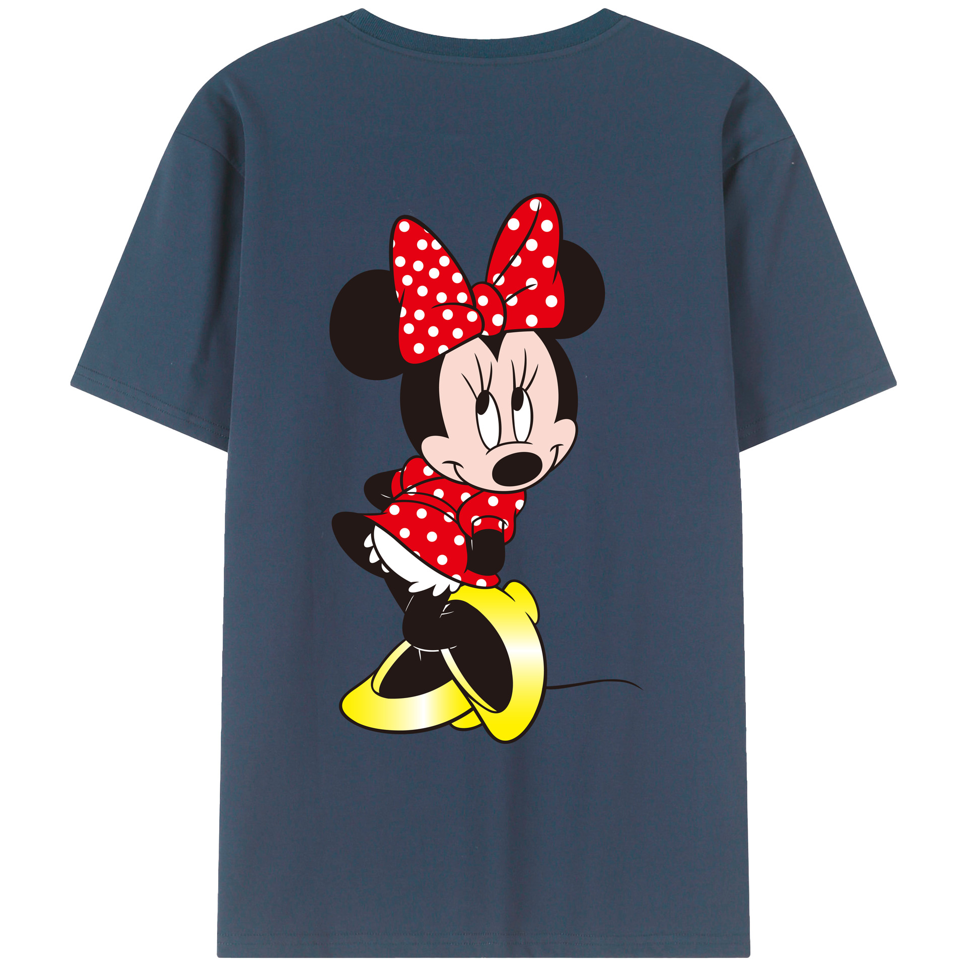 （画像用） ミッキーマウス Mickey Mouse レディース半袖Tシャツ(バックプリント)