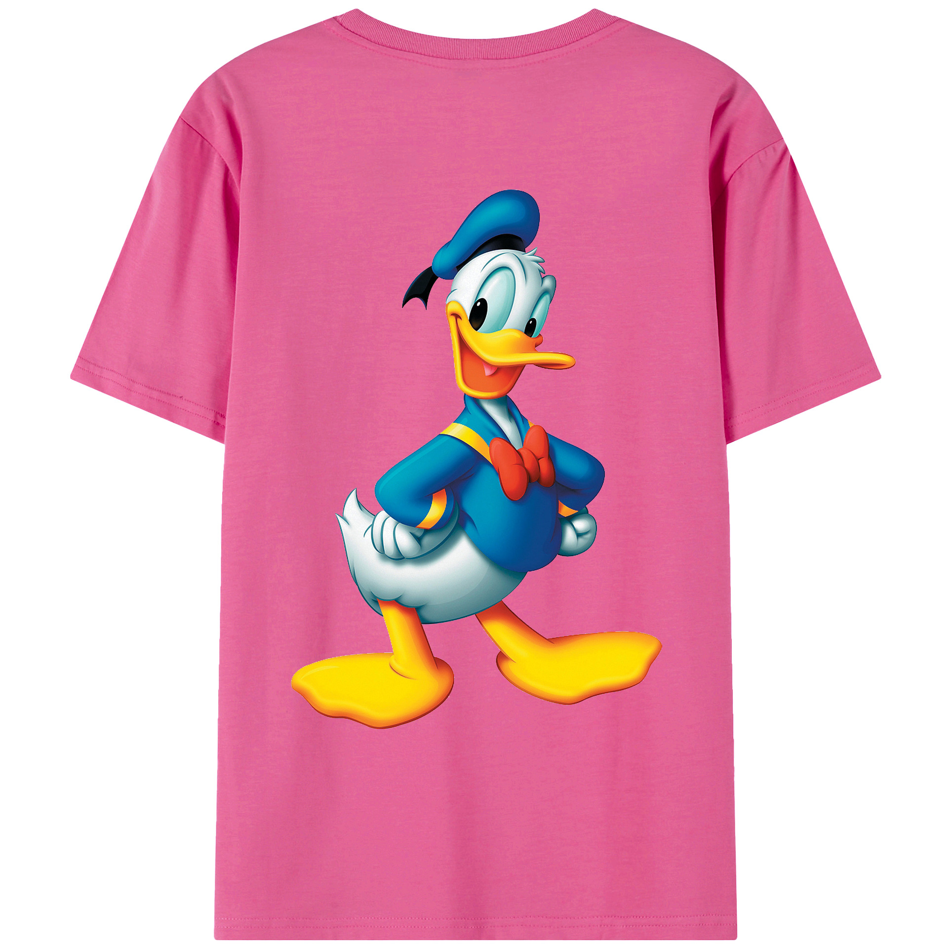 （画像用） ミッキーマウス Mickey Mouse レディース半袖Tシャツ(バックプリント)