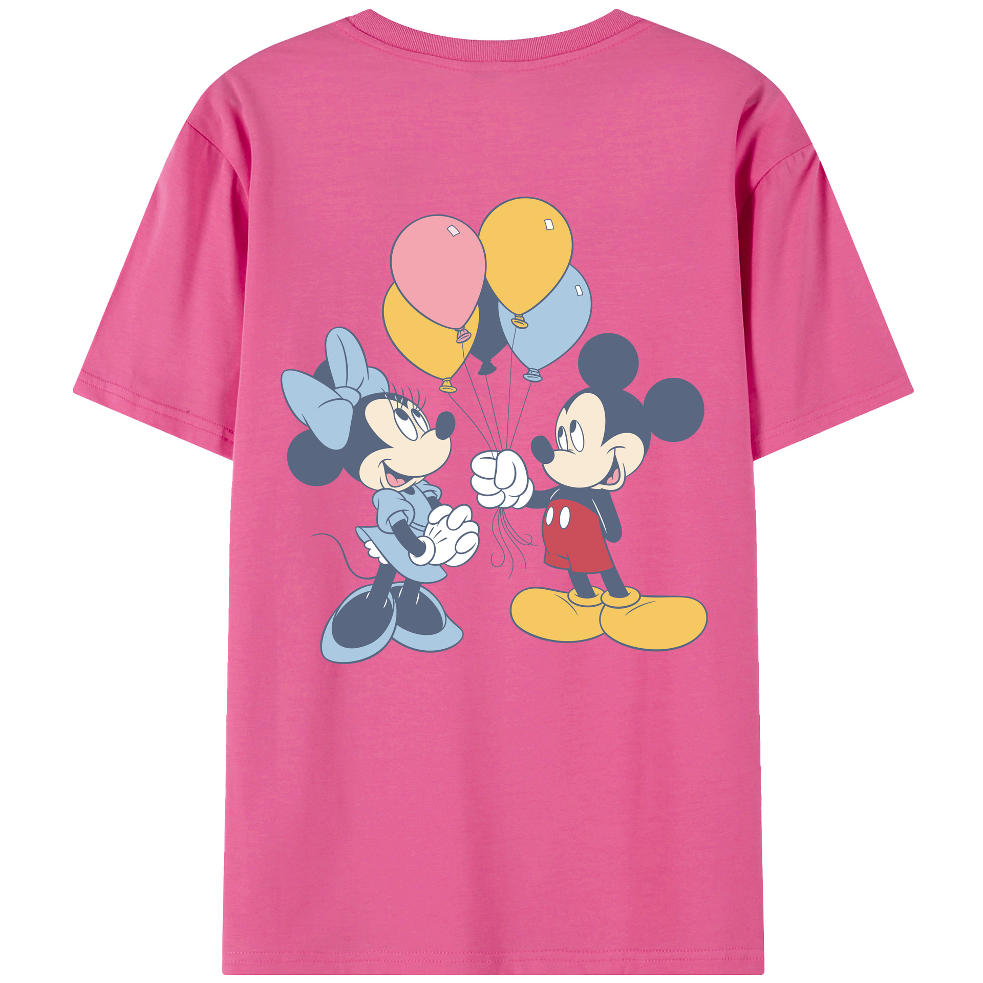 （画像用） ミッキーマウス Mickey Mouse レディース半袖Tシャツ(バックプリント)