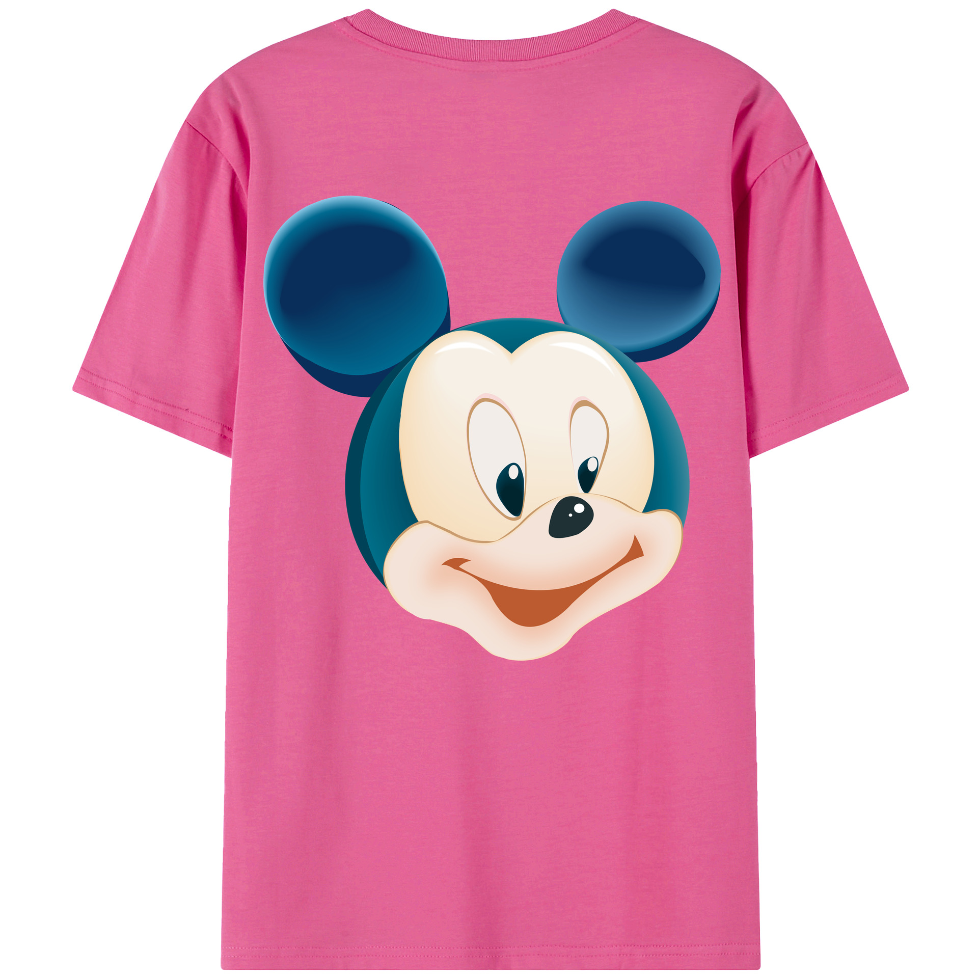 （画像用） ミッキーマウス Mickey Mouse レディース半袖Tシャツ(バックプリント)