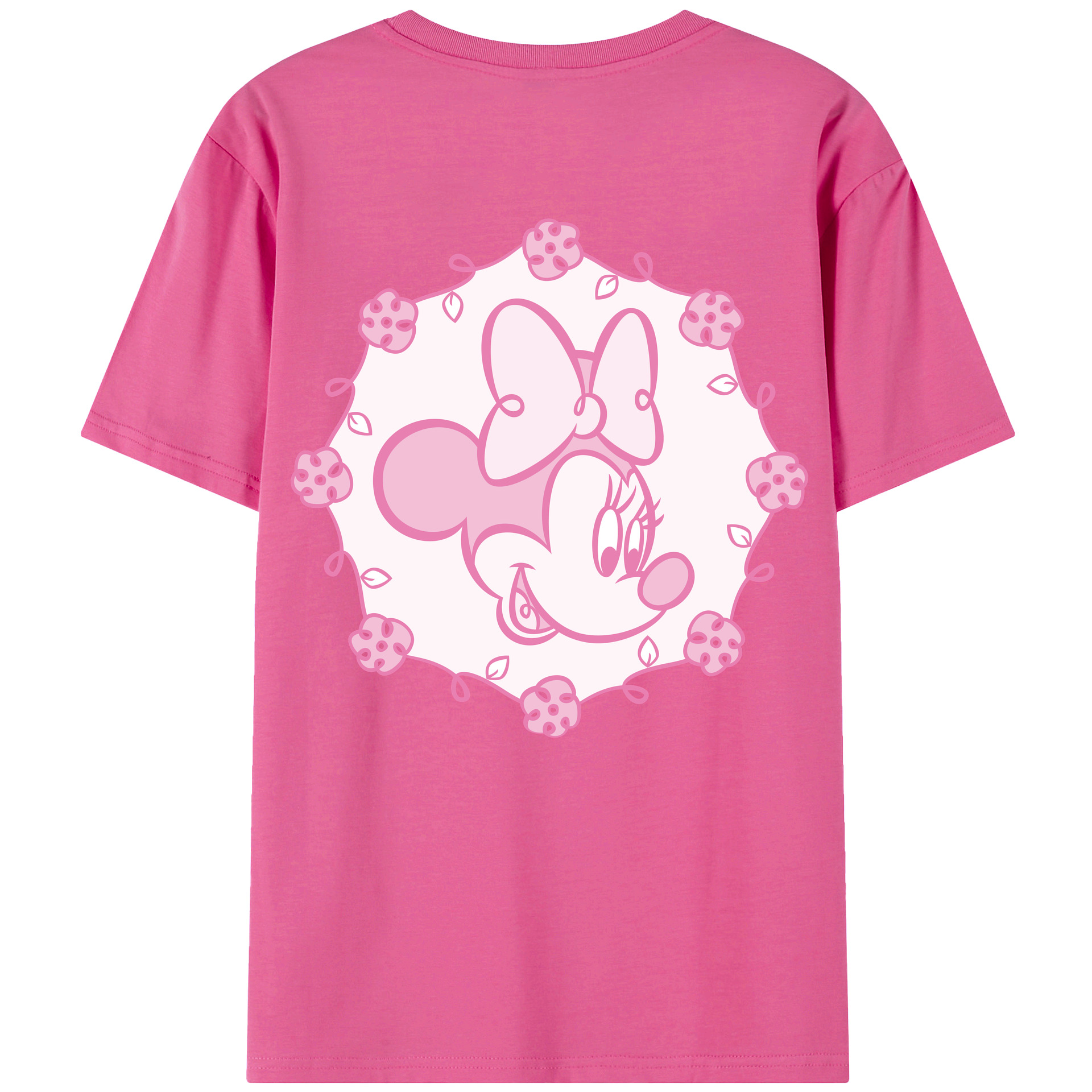 （画像用） ミッキーマウス Mickey Mouse レディース半袖Tシャツ(バックプリント)