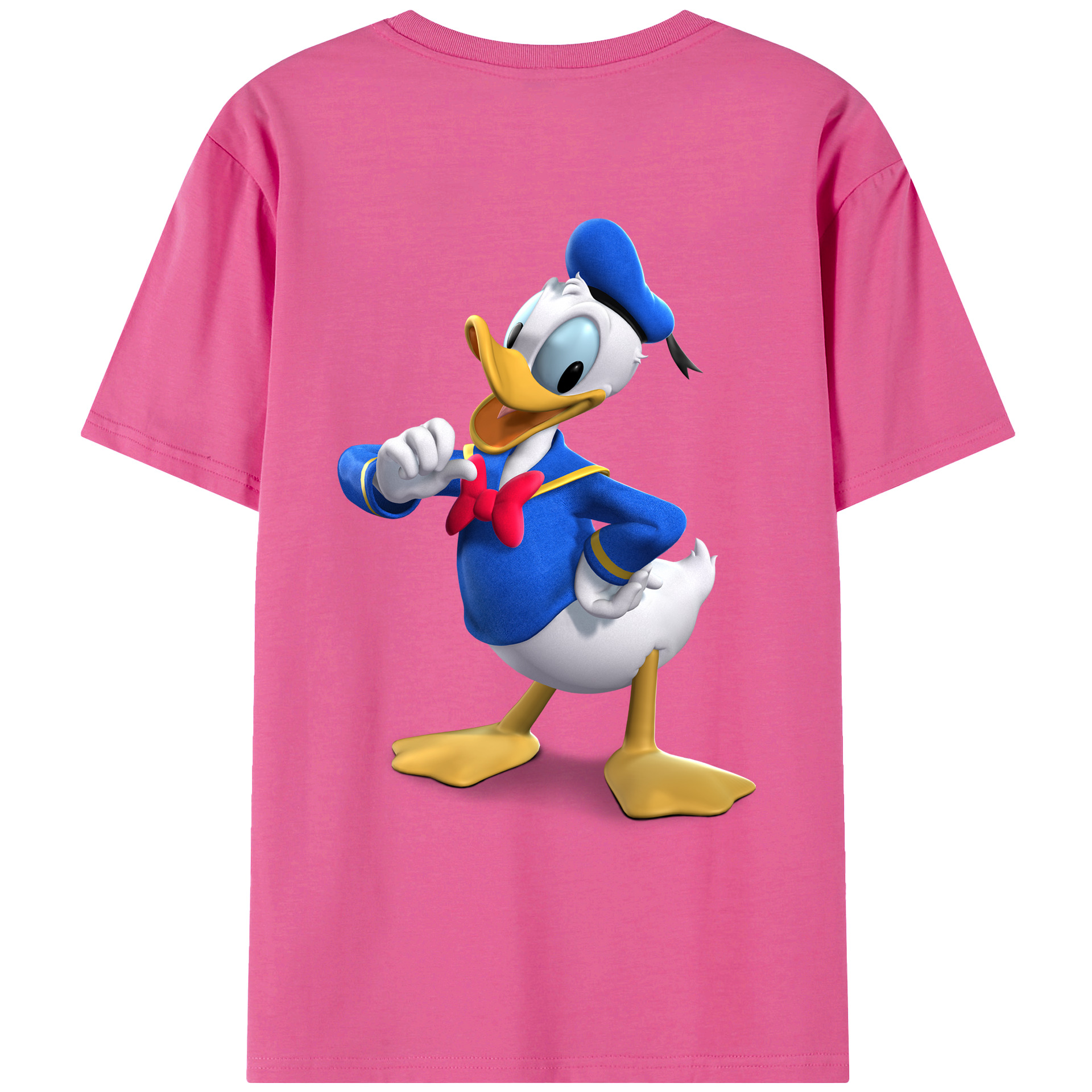 （画像用） ミッキーマウス Mickey Mouse レディース半袖Tシャツ(バックプリント)