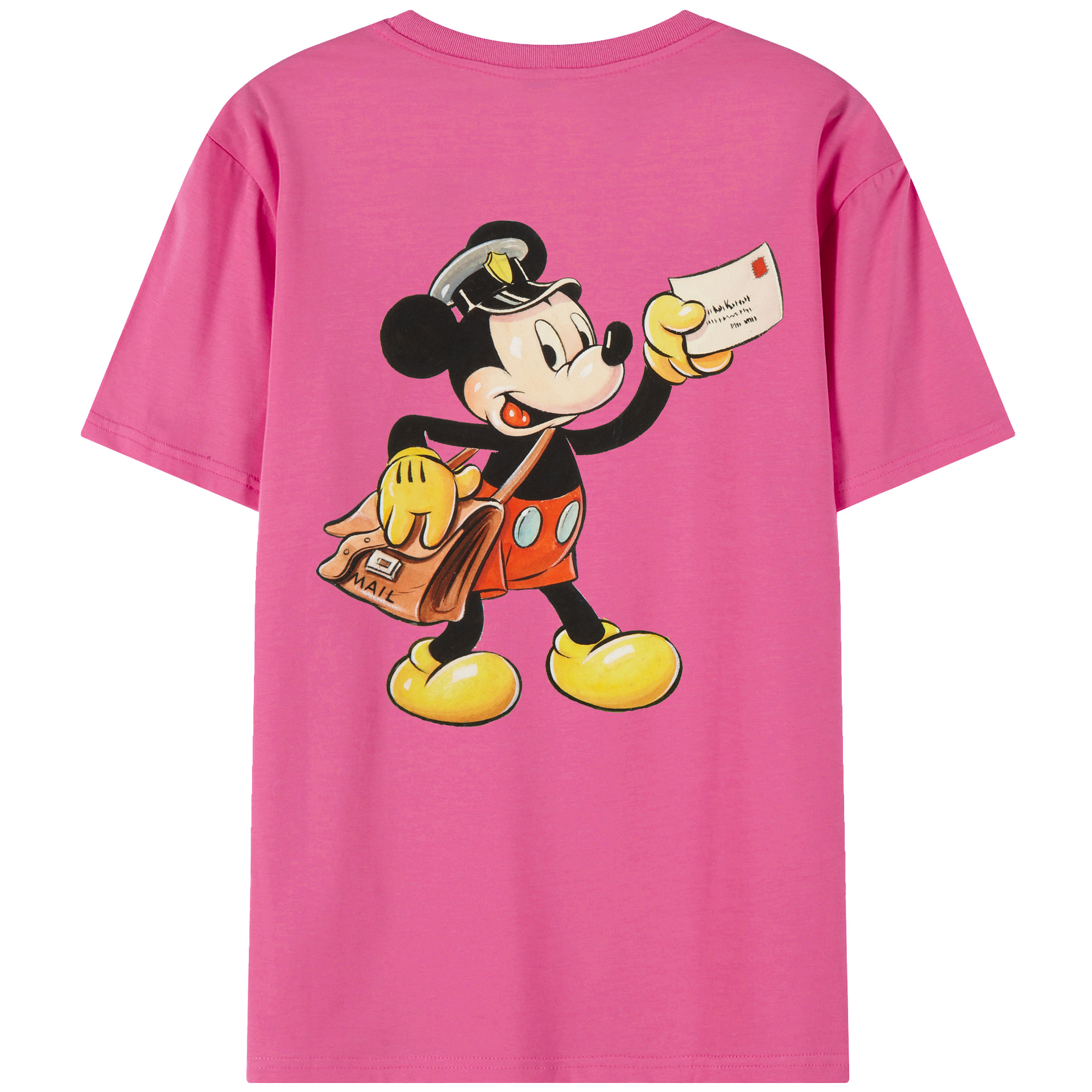 （画像用） ミッキーマウス Mickey Mouse レディース半袖Tシャツ(バックプリント)