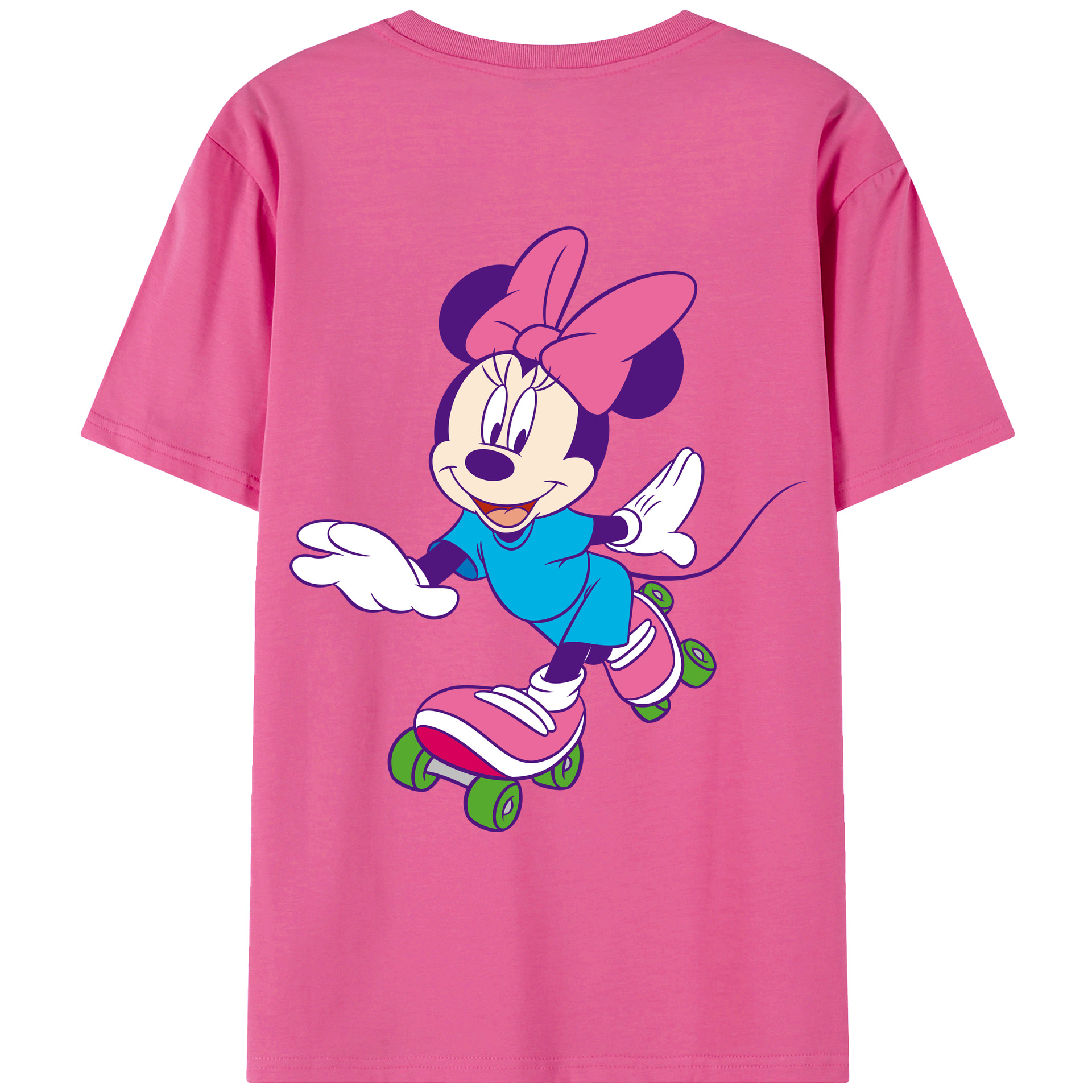 （画像用） ミッキーマウス Mickey Mouse レディース半袖Tシャツ(バックプリント)