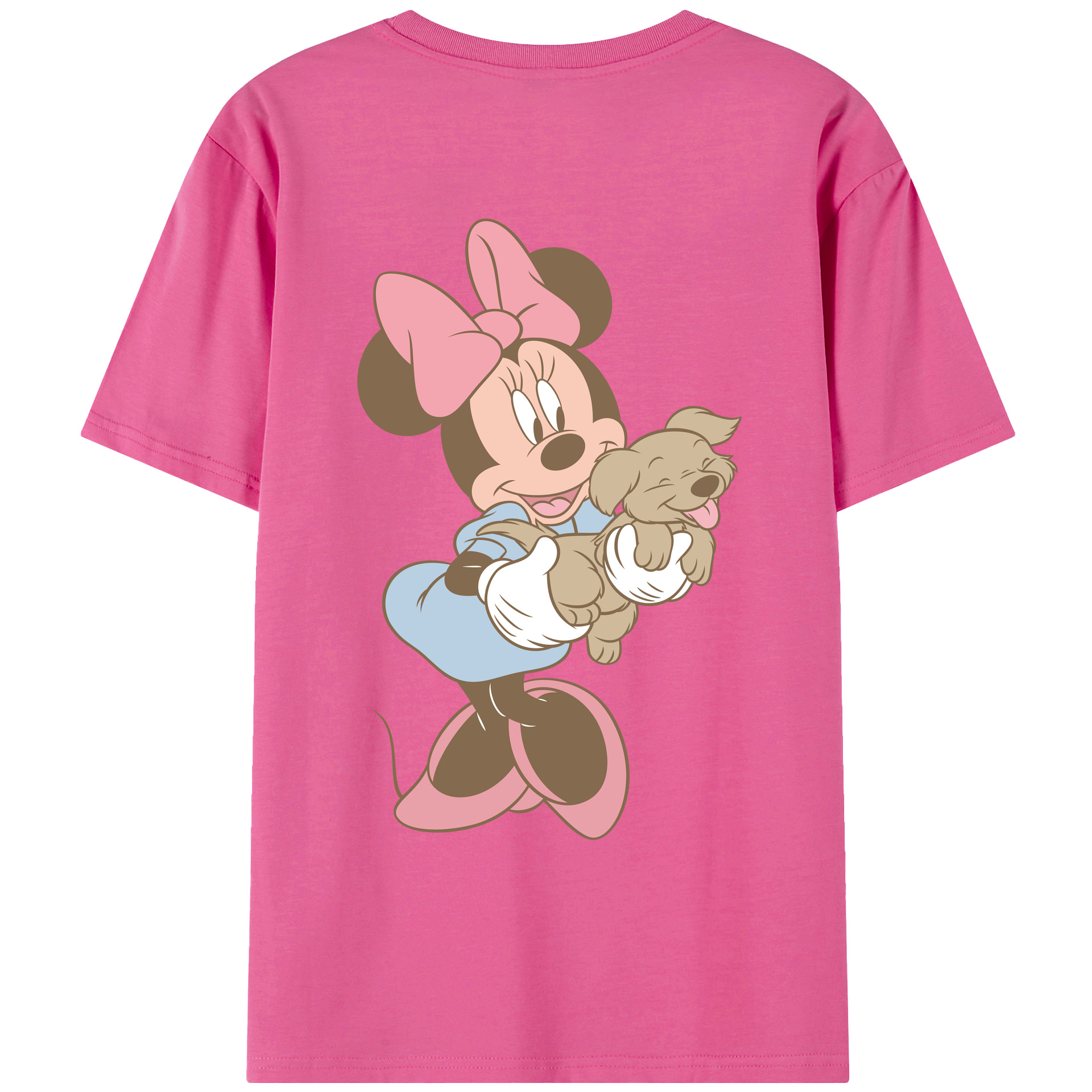 （画像用） ミッキーマウス Mickey Mouse レディース半袖Tシャツ(バックプリント)