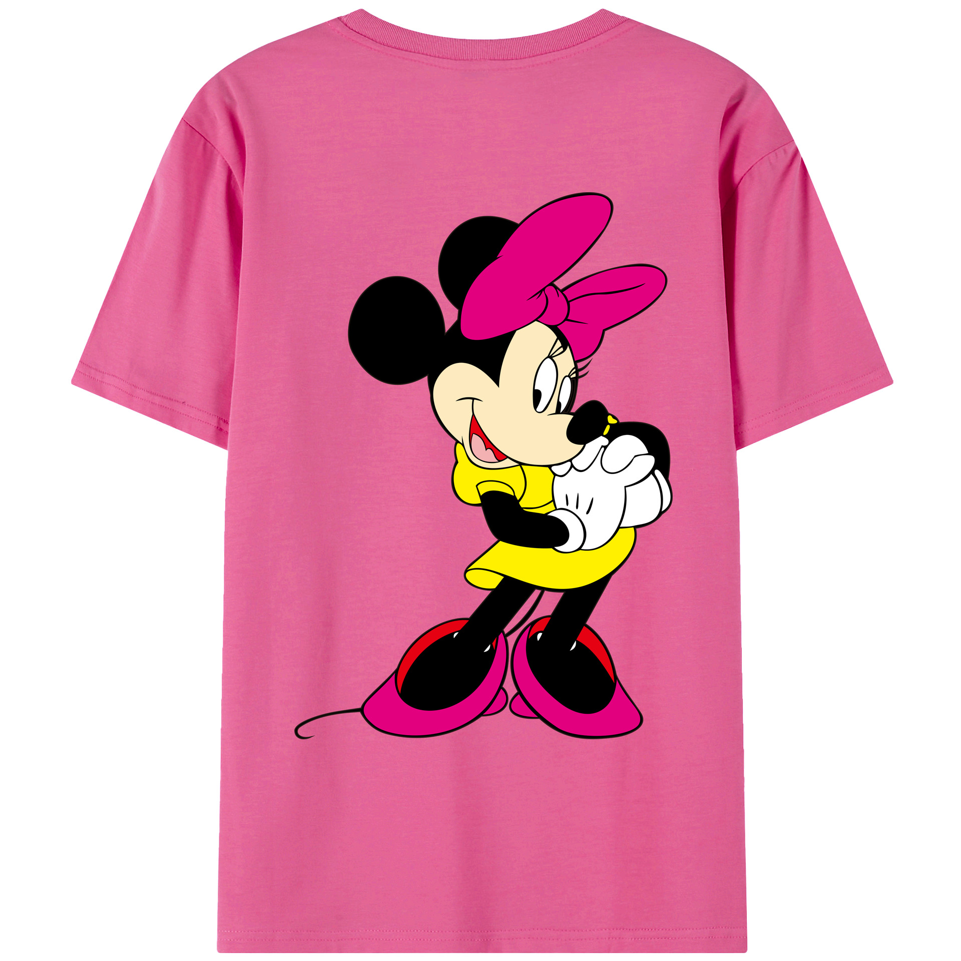 （画像用） ミッキーマウス Mickey Mouse レディース半袖Tシャツ(バックプリント)