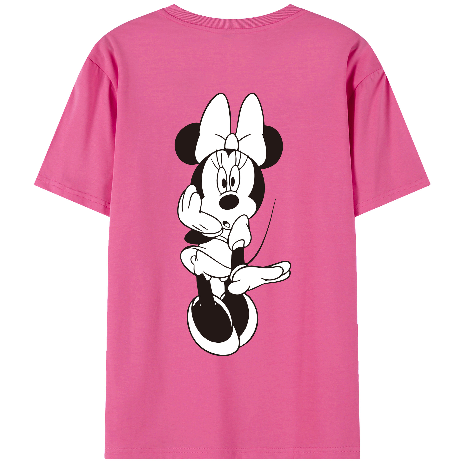（画像用） ミッキーマウス Mickey Mouse レディース半袖Tシャツ(バックプリント)