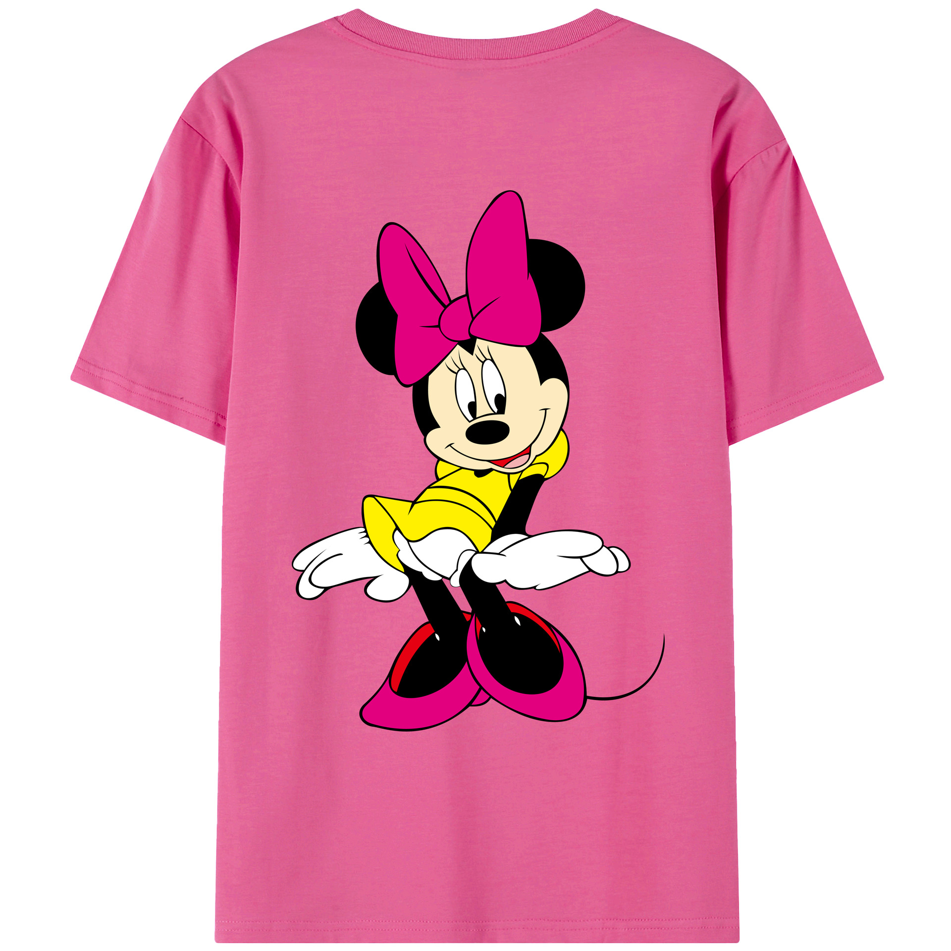 （画像用） ミッキーマウス Mickey Mouse レディース半袖Tシャツ(バックプリント)