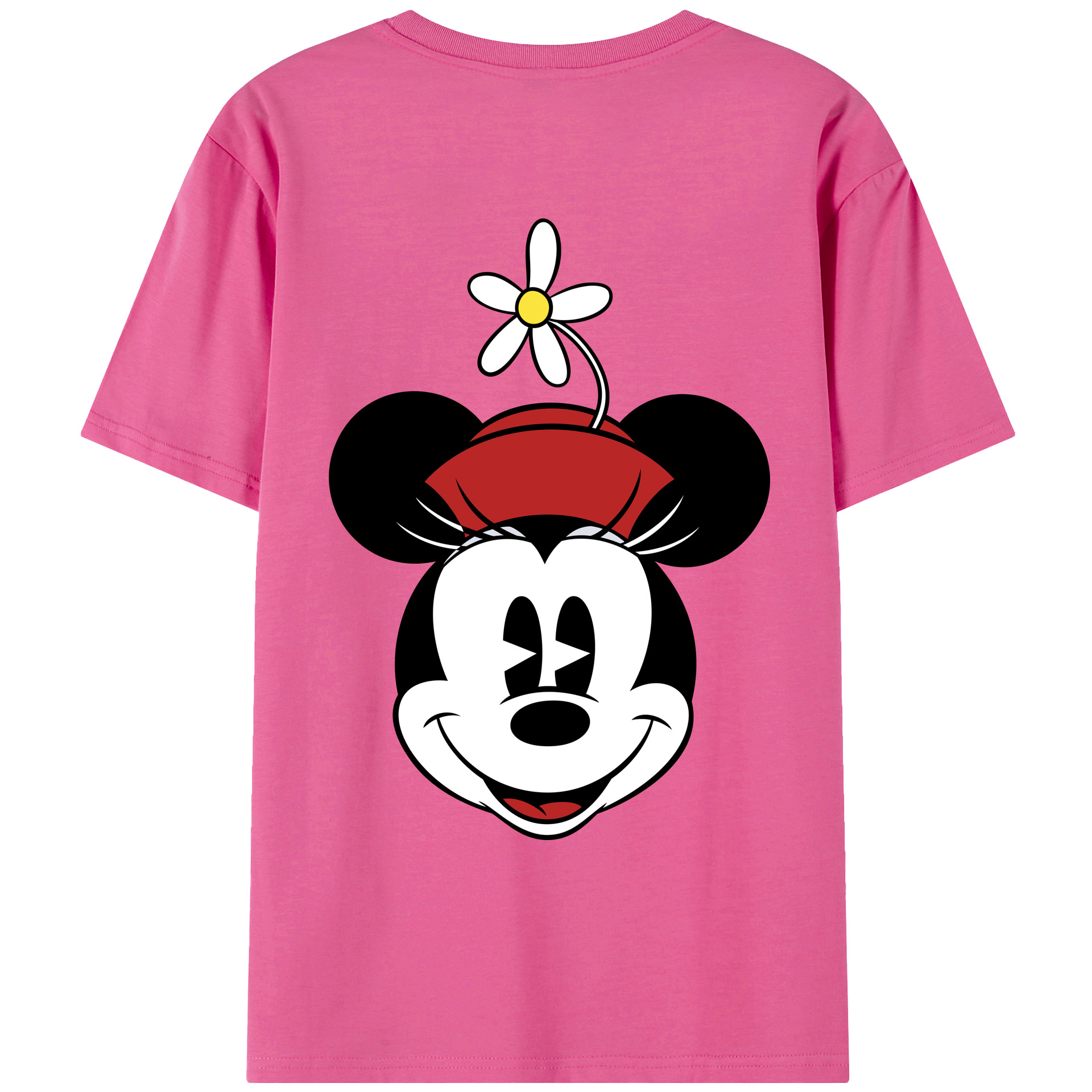 （画像用） ミッキーマウス Mickey Mouse レディース半袖Tシャツ(バックプリント)