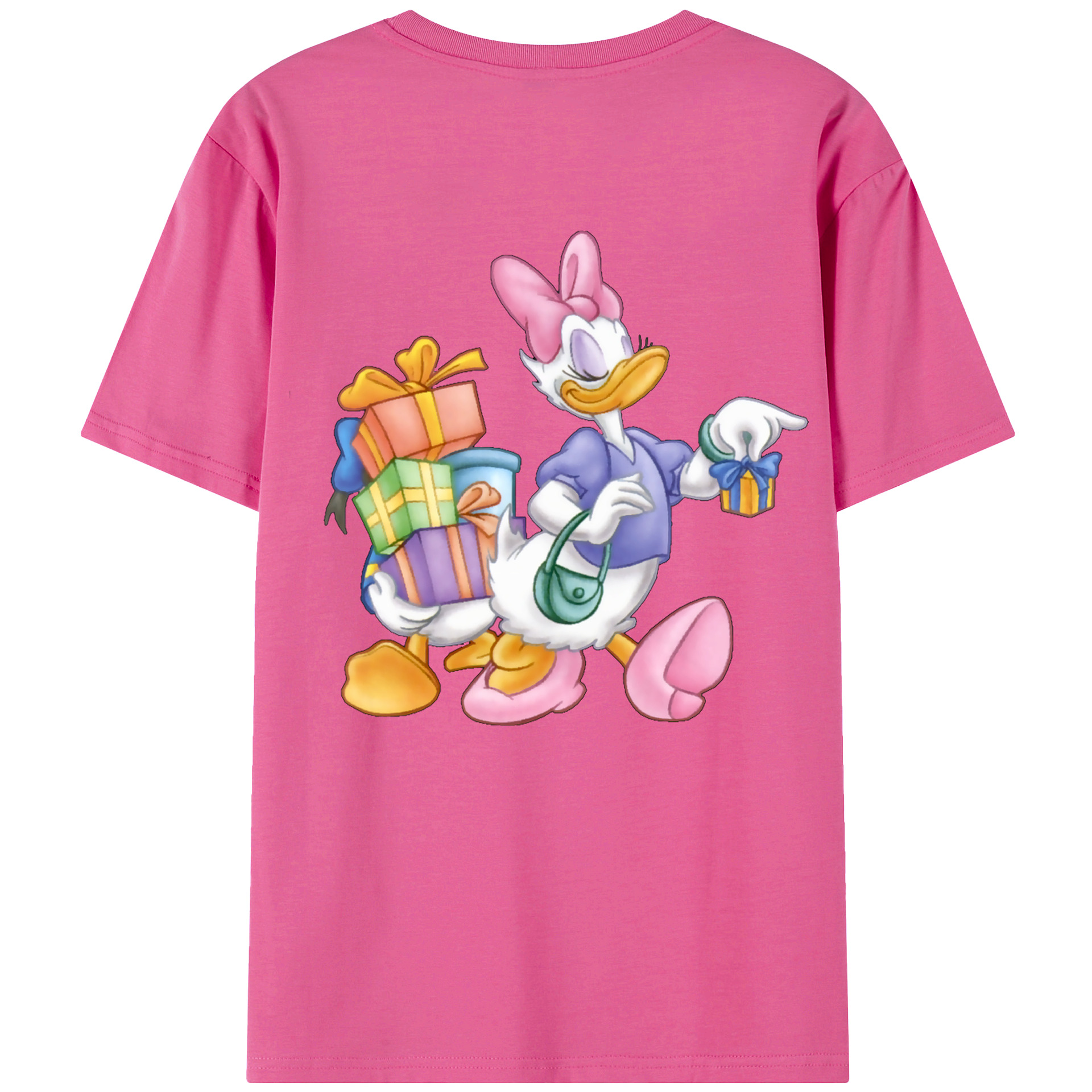 （画像用） ミッキーマウス Mickey Mouse レディース半袖Tシャツ(バックプリント)