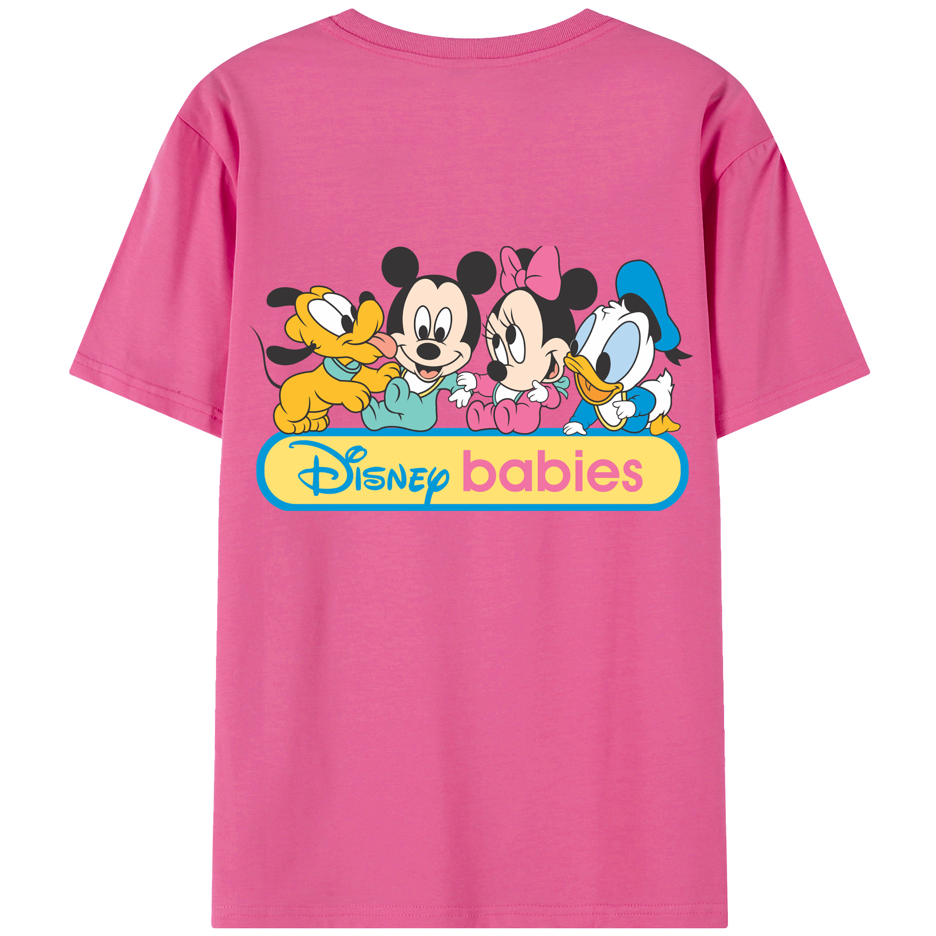 （画像用） ミッキーマウス Mickey Mouse レディース半袖Tシャツ(バックプリント)