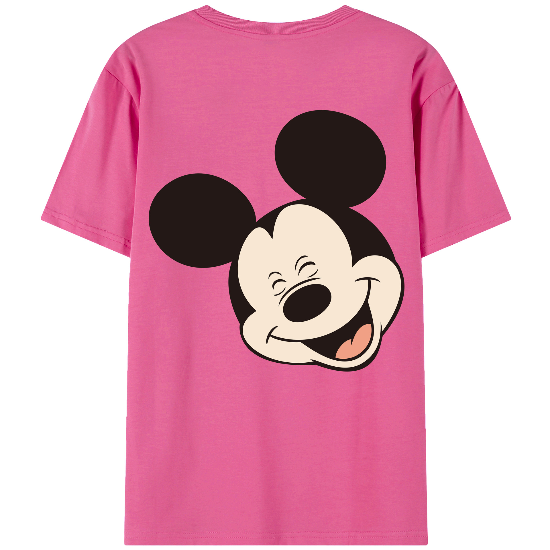 （画像用） ミッキーマウス Mickey Mouse レディース半袖Tシャツ(バックプリント)