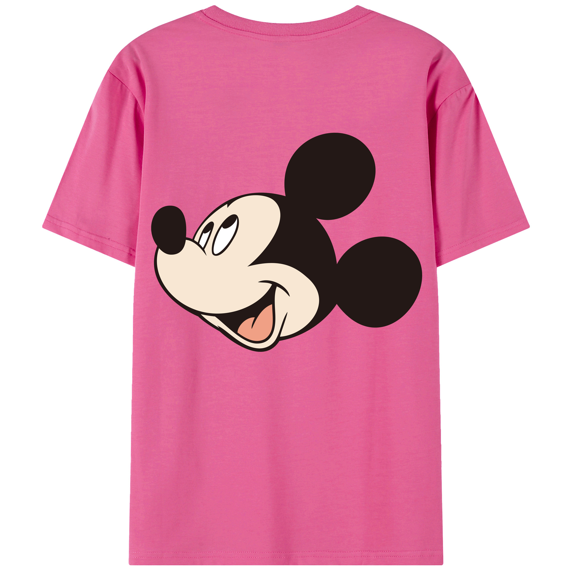 （画像用） ミッキーマウス Mickey Mouse レディース半袖Tシャツ(バックプリント)