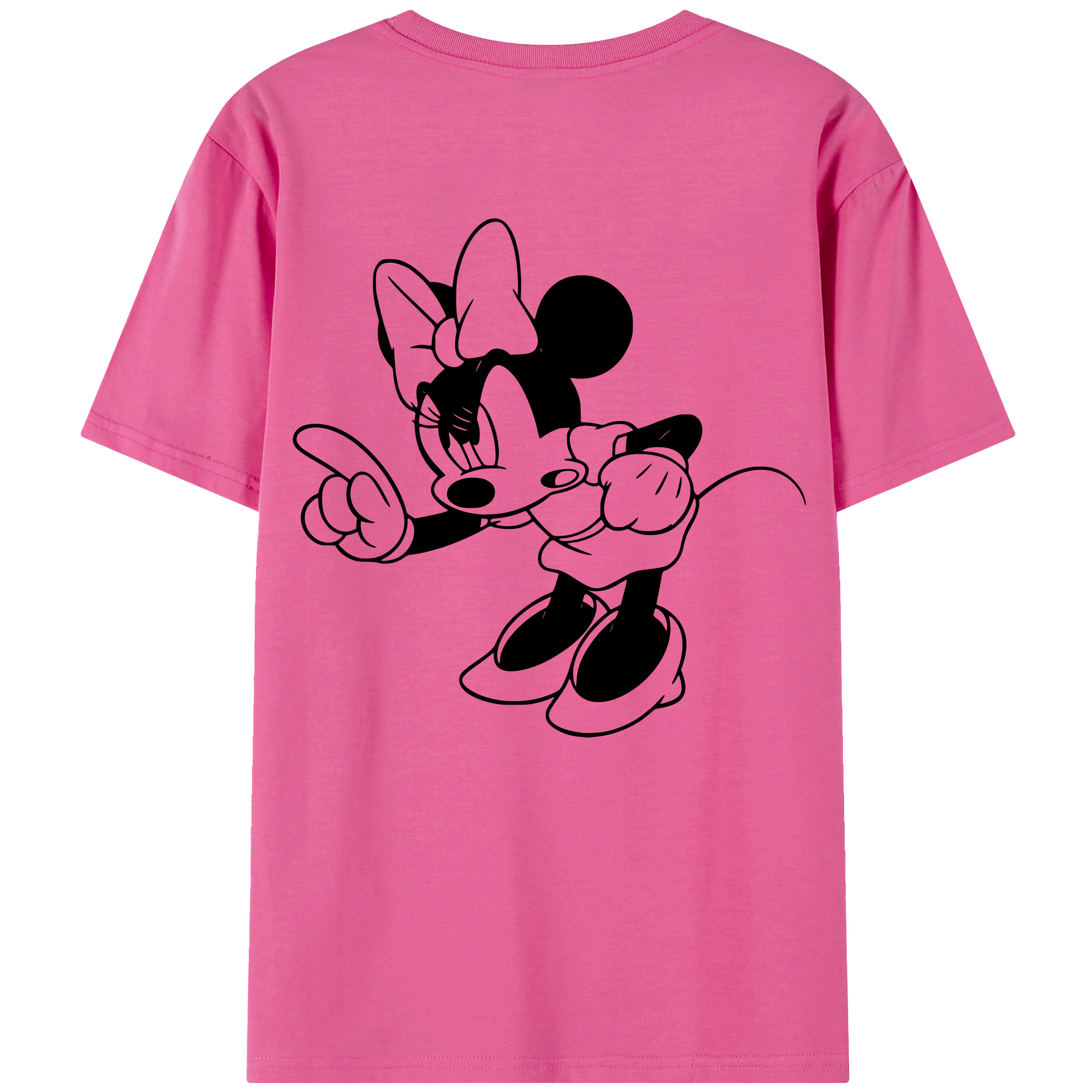 （画像用） ミッキーマウス Mickey Mouse レディース半袖Tシャツ(バックプリント)