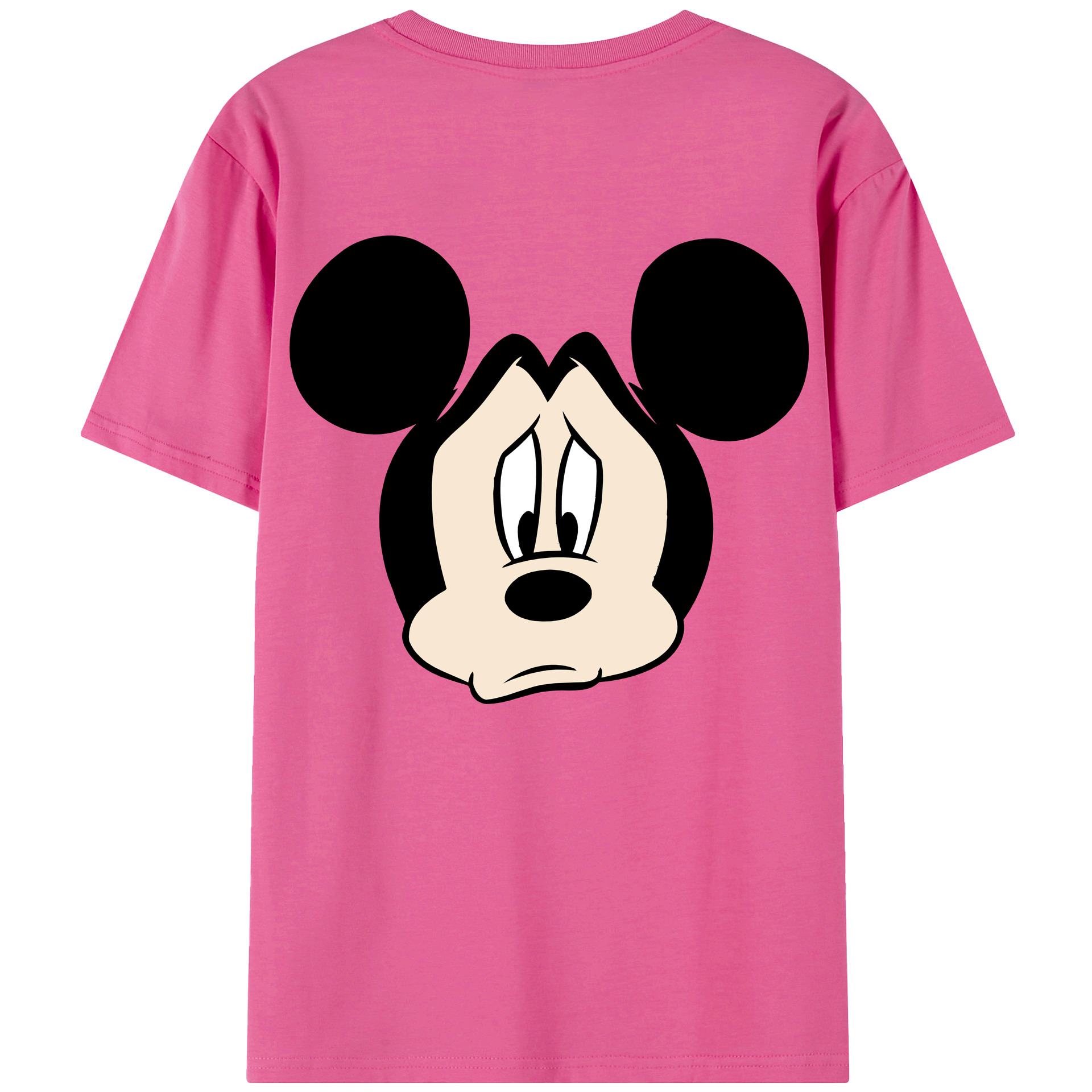 （画像用） ミッキーマウス Mickey Mouse レディース半袖Tシャツ(バックプリント)