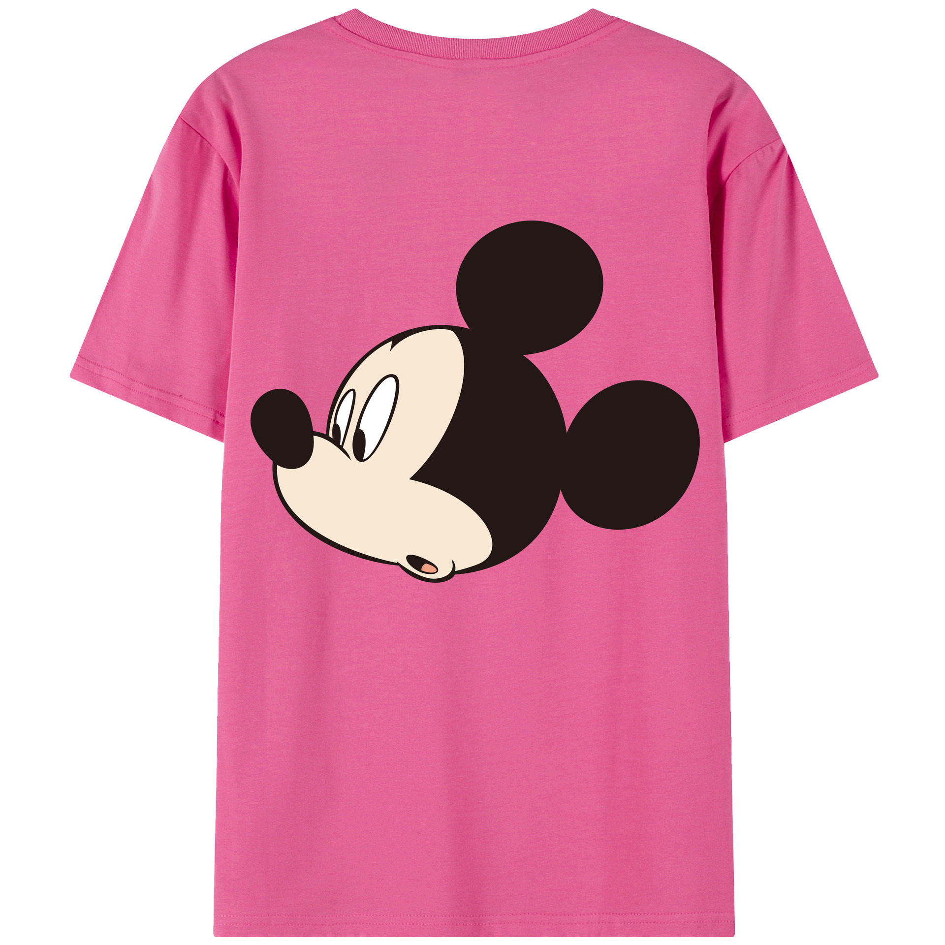 （画像用） ミッキーマウス Mickey Mouse レディース半袖Tシャツ(バックプリント)