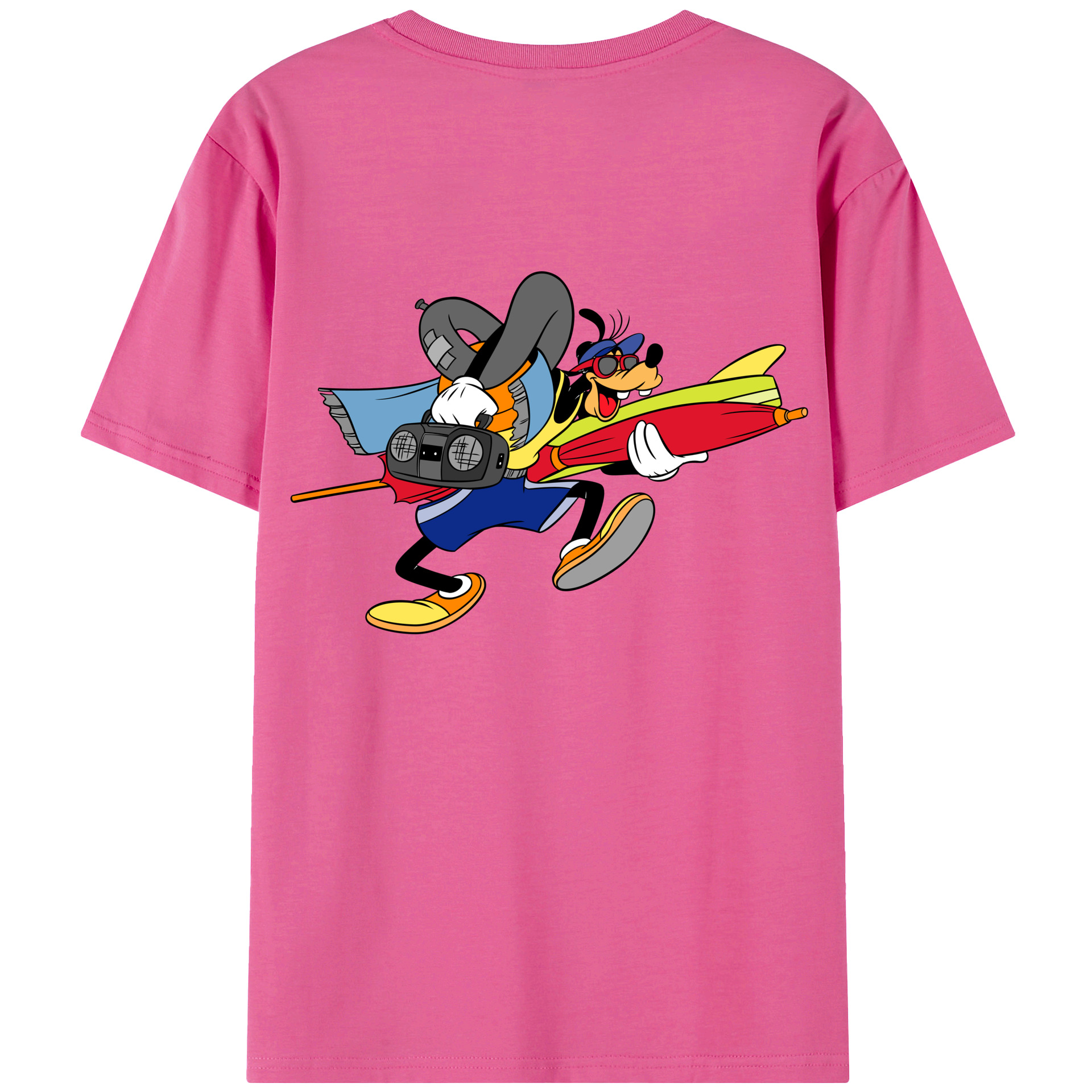 （画像用） ミッキーマウス Mickey Mouse レディース半袖Tシャツ(バックプリント)