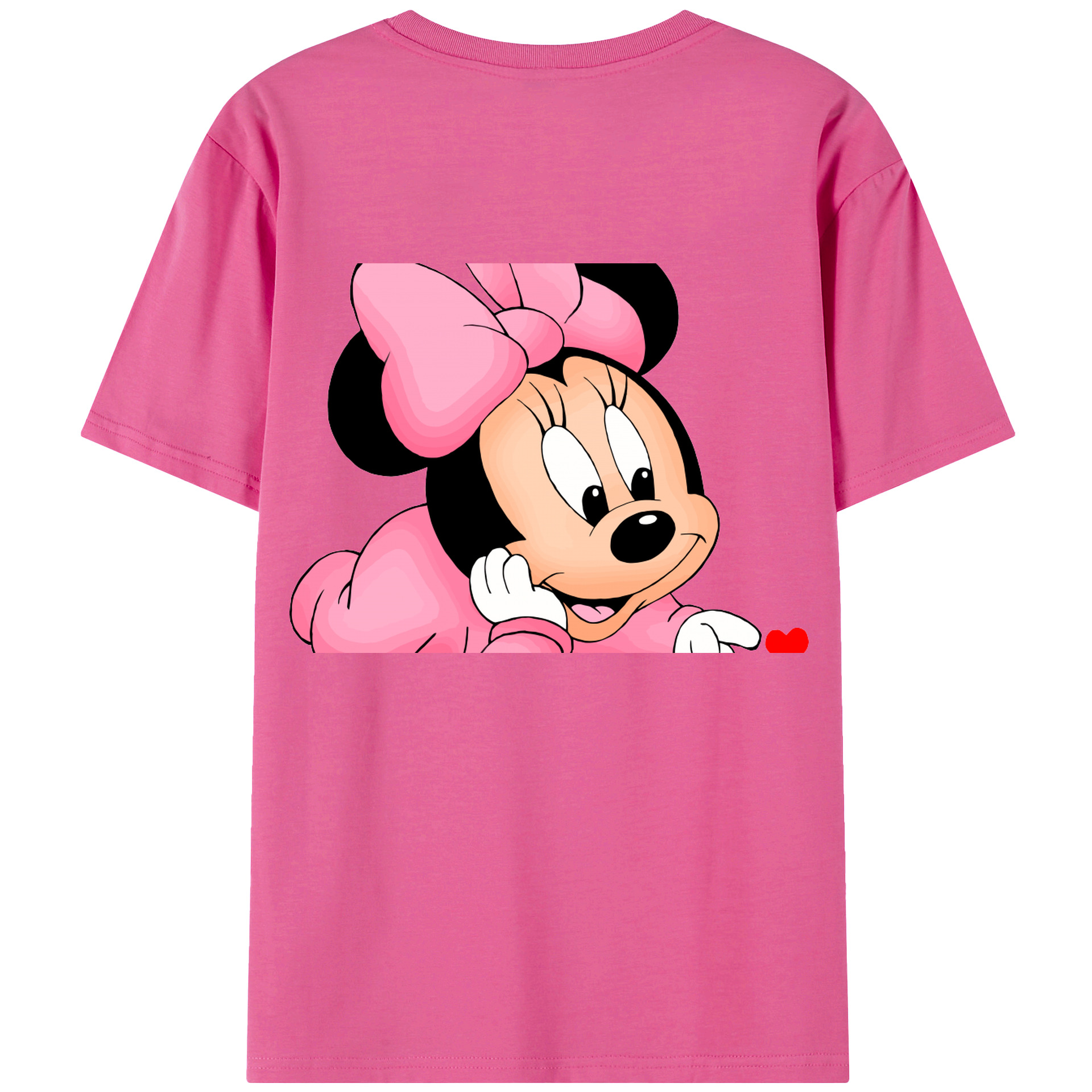 （画像用） ミッキーマウス Mickey Mouse レディース半袖Tシャツ(バックプリント)